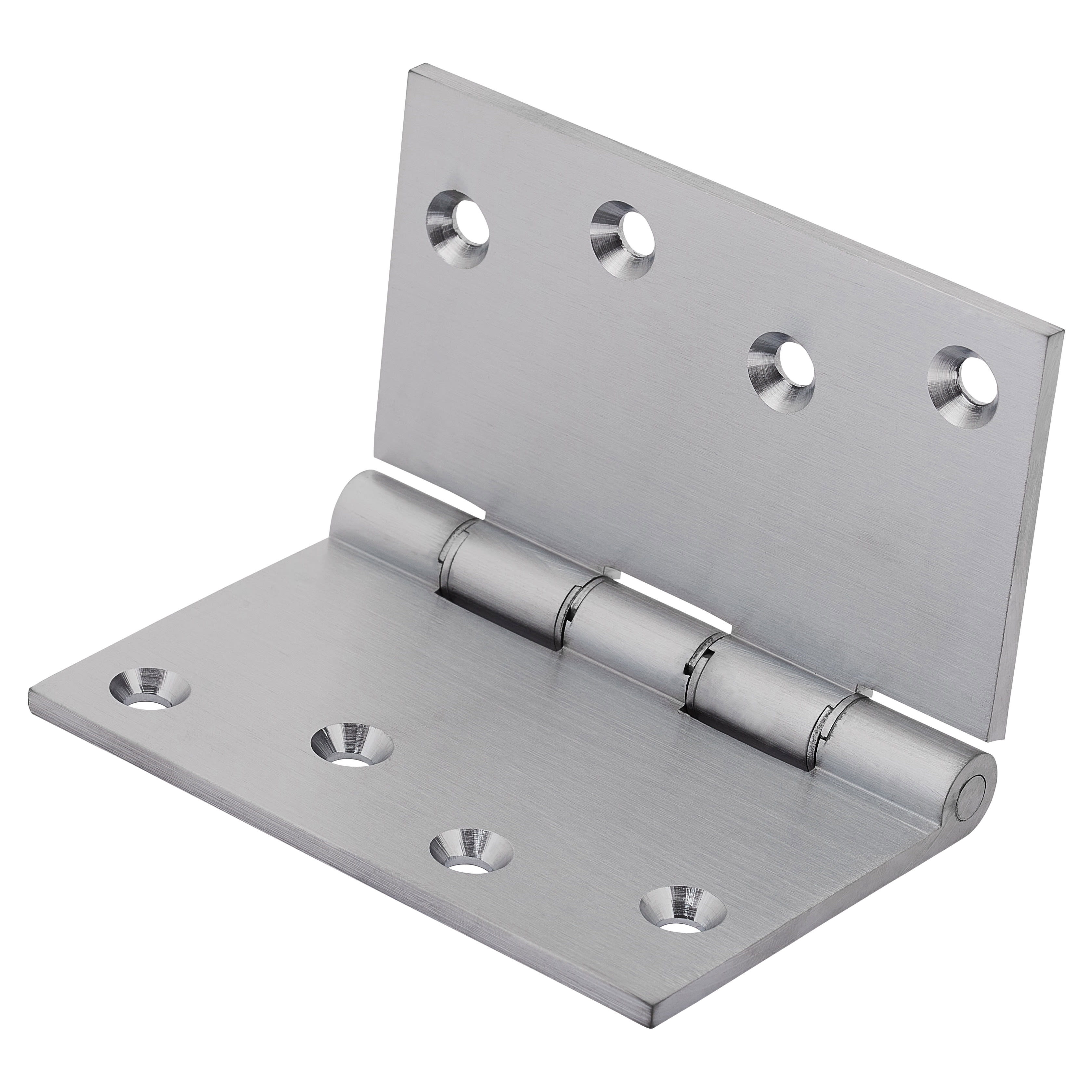 Quality Projection Hinge - 102 x 125 x 4mm - Satin Chrome - Pair - view 3