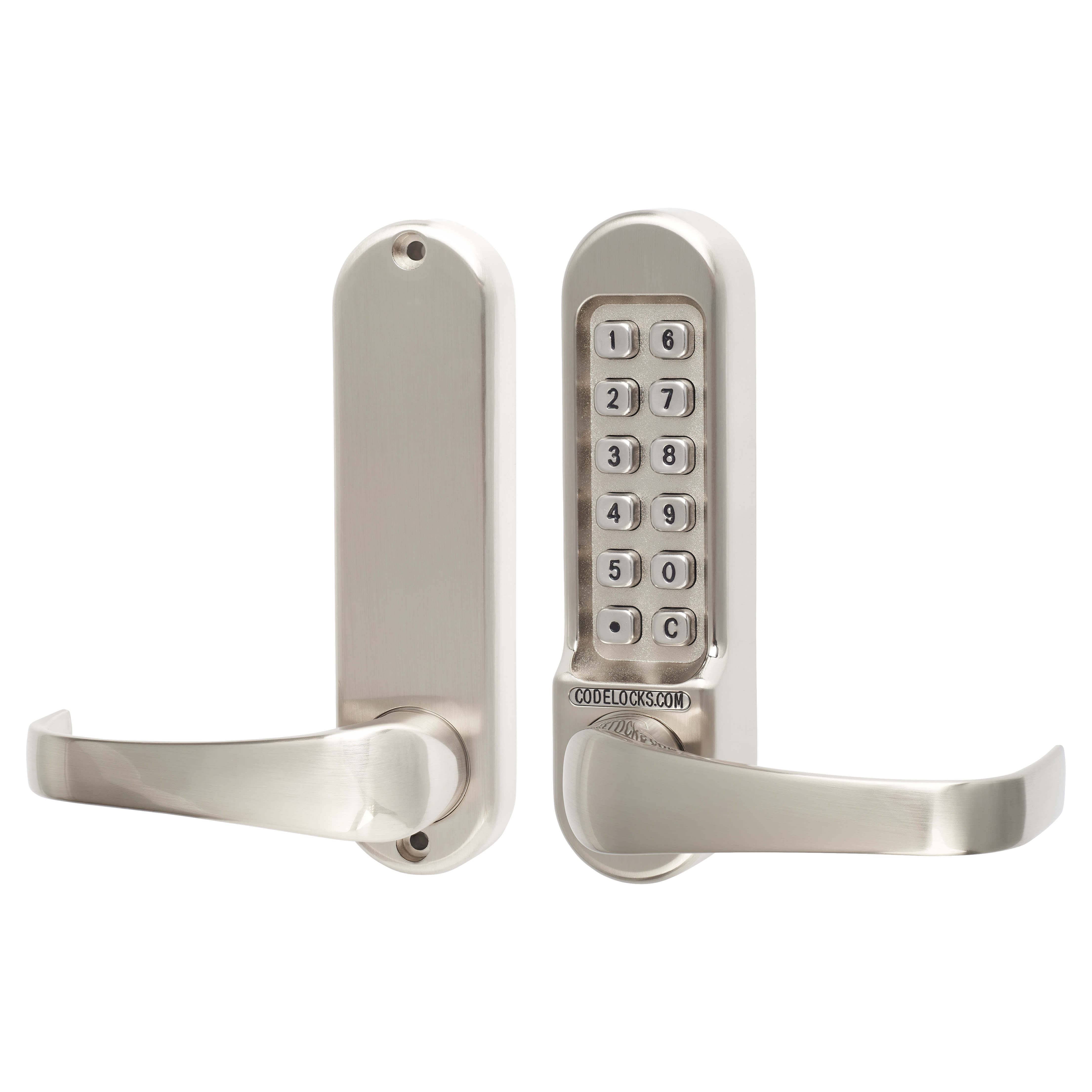 Push Button Code Lock - Code Free Option - Stainless Steel - view 3