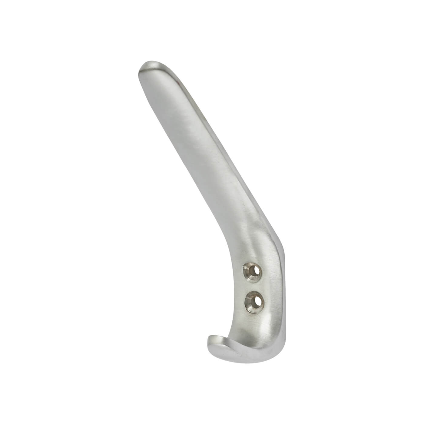 Heavy Duty Single Hat & Coat Hook - 125 x 42mm - Satin Chrome - view 2