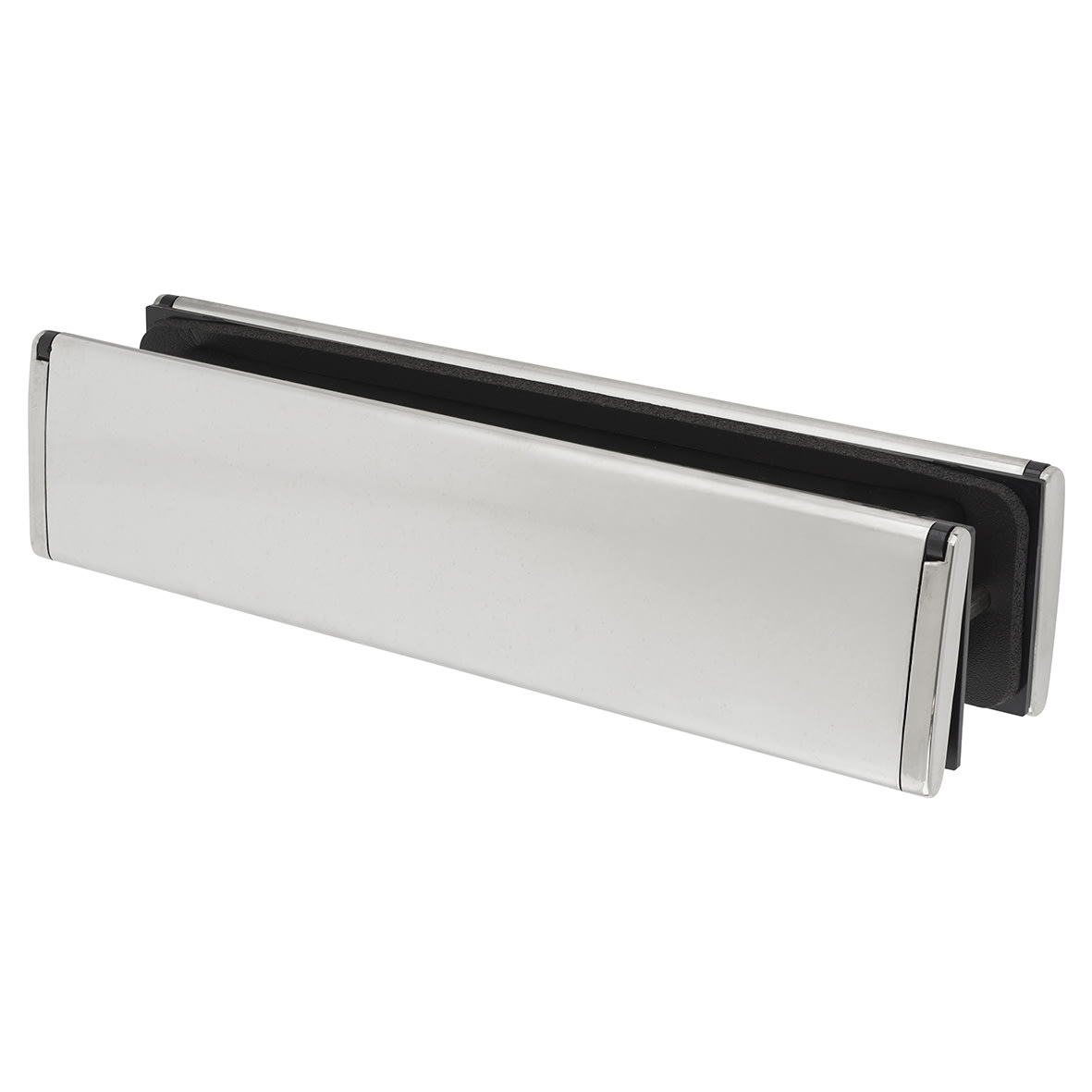 Letter Plate Matching End - 300 x 70mm - Door Thickness 40-80mm - PVD Chrome - view 2