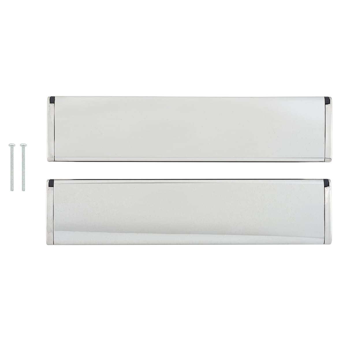 Letter Plate Matching End - 300 x 70mm - Door Thickness 40-80mm - PVD Chrome - view 4