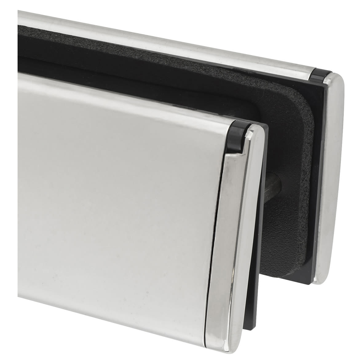 Letter Plate Matching End - 300 x 70mm - Door Thickness 40-80mm - PVD Chrome - view 5