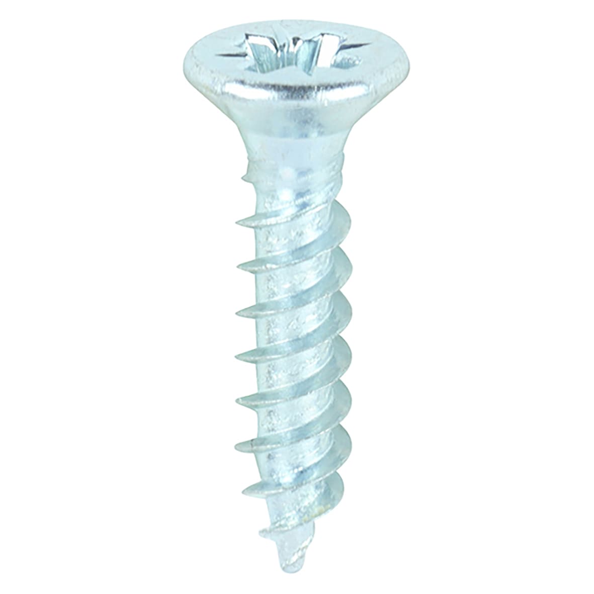 Twin Threaded Pozi Countersunk Wood Screws - 8 x 3/4" - Zinc Plated - Pack of 200 - view 3