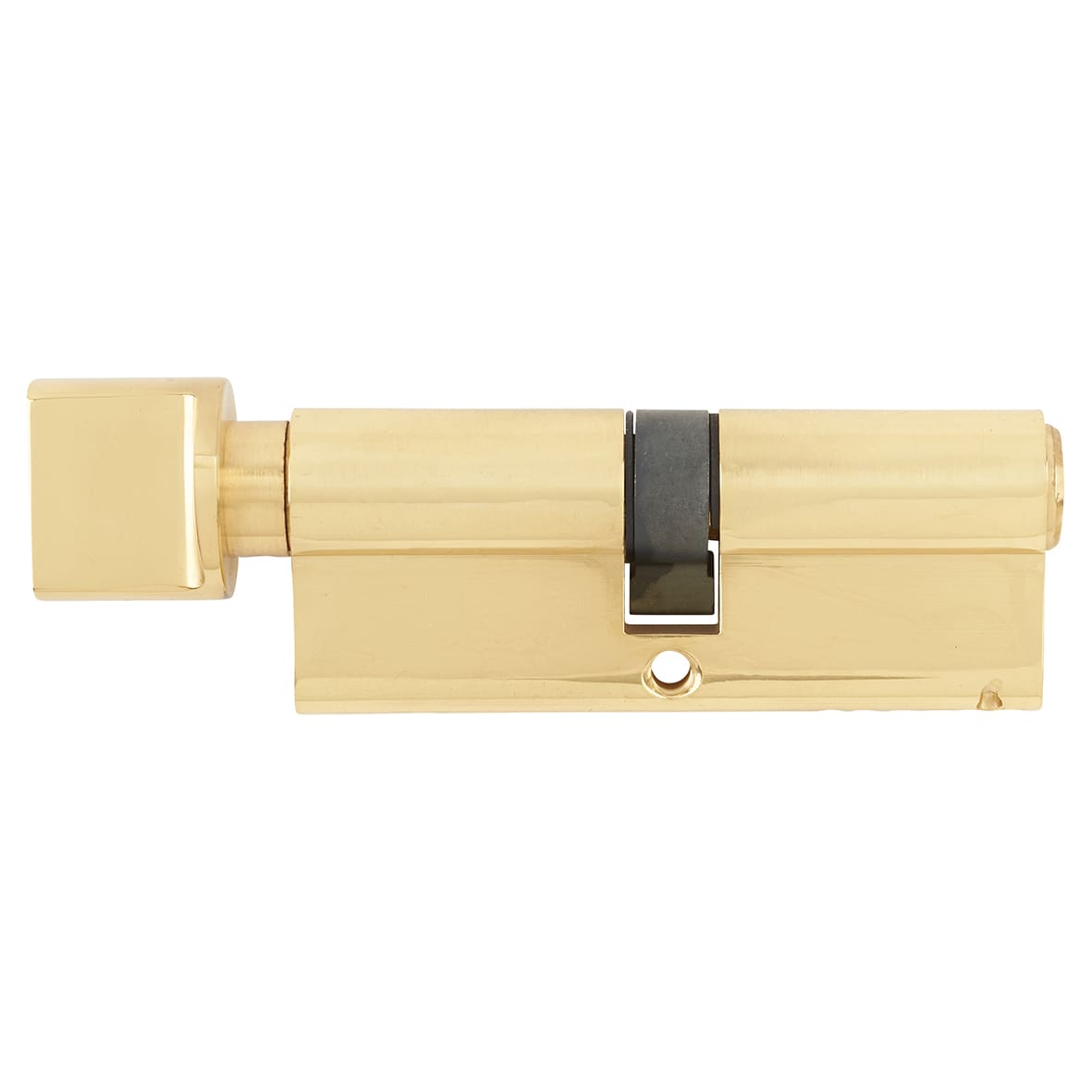 10 Pin 80mm Euro Thumbturn Cylinder - 40mm Turn + 40mm - Polished Brass - Keyed to Differ - view 2