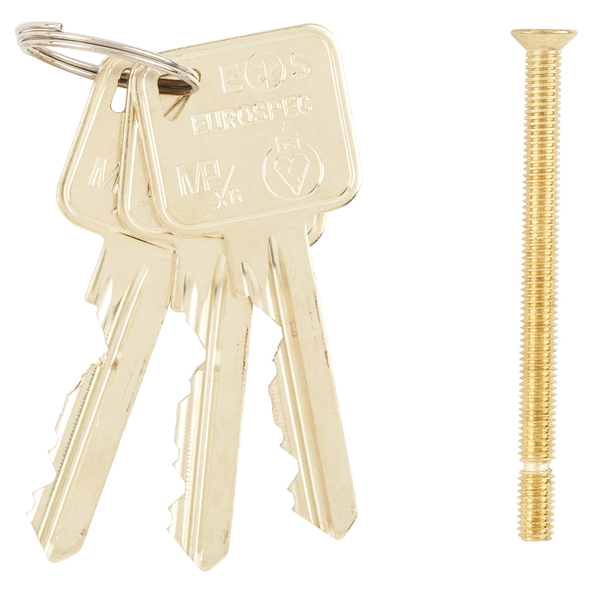 10 Pin 80mm Euro Thumbturn Cylinder - 40mm Turn + 40mm - Polished Brass - Keyed to Differ - view 3