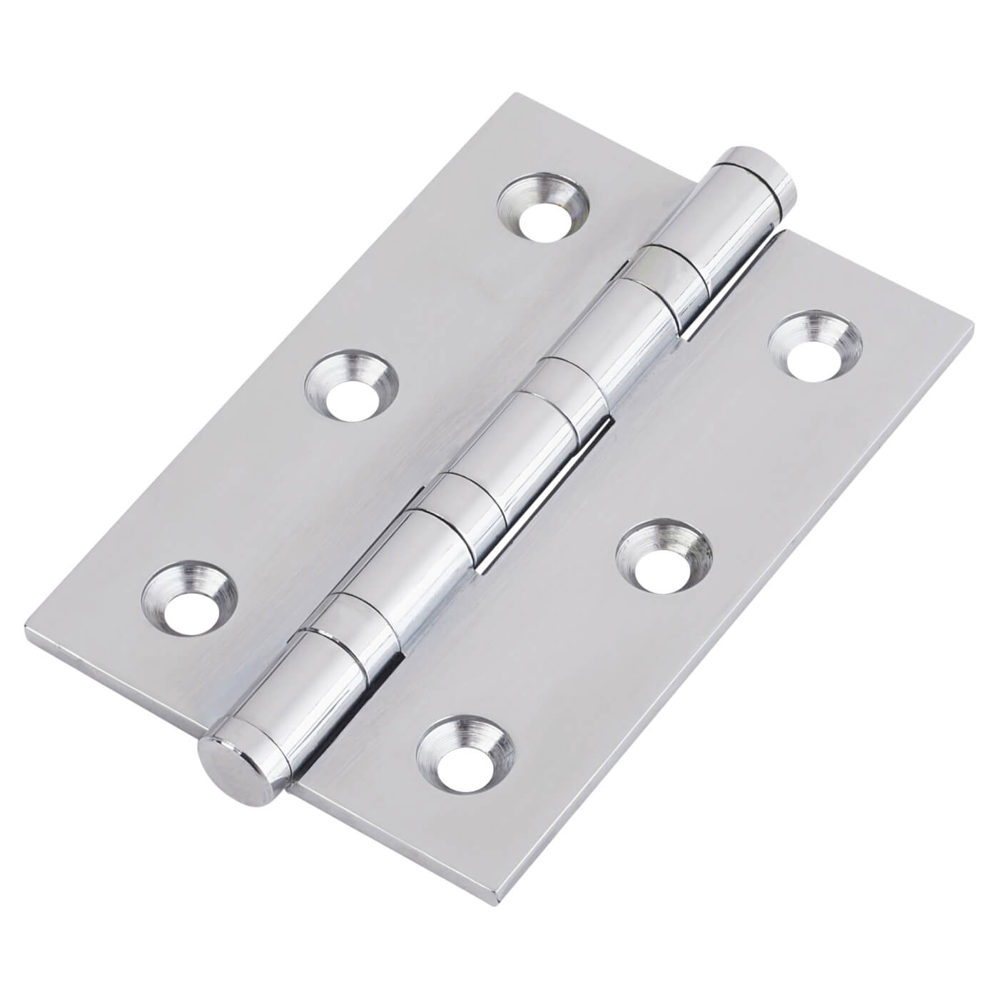 Performance Washered Butt Door Hinge - 75 x 50 x 2.5mm - Polished Chrome - Pair - view 2