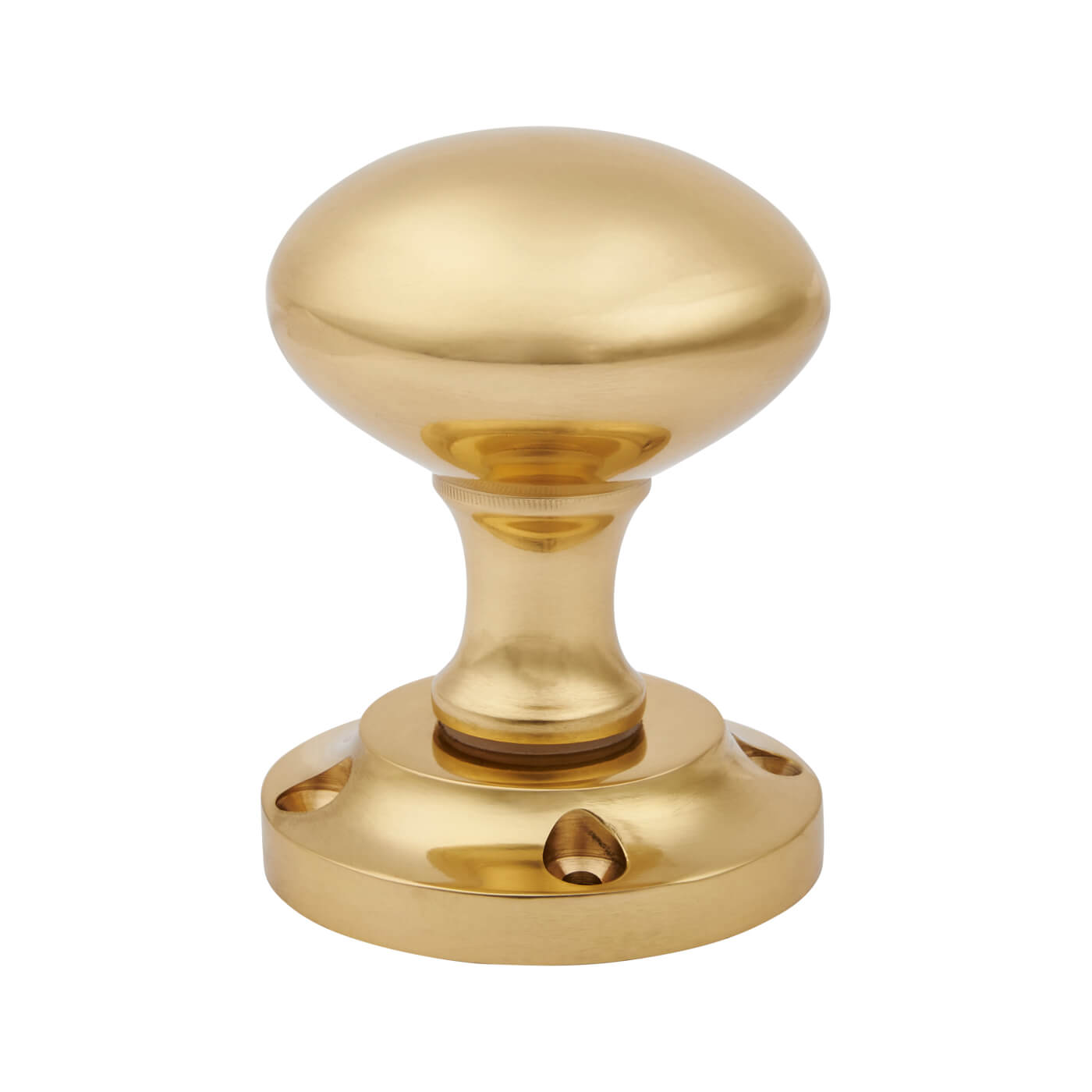 Polished Brass Victorian Mortice Door Knob - 57mm Rose Diameter - view 3