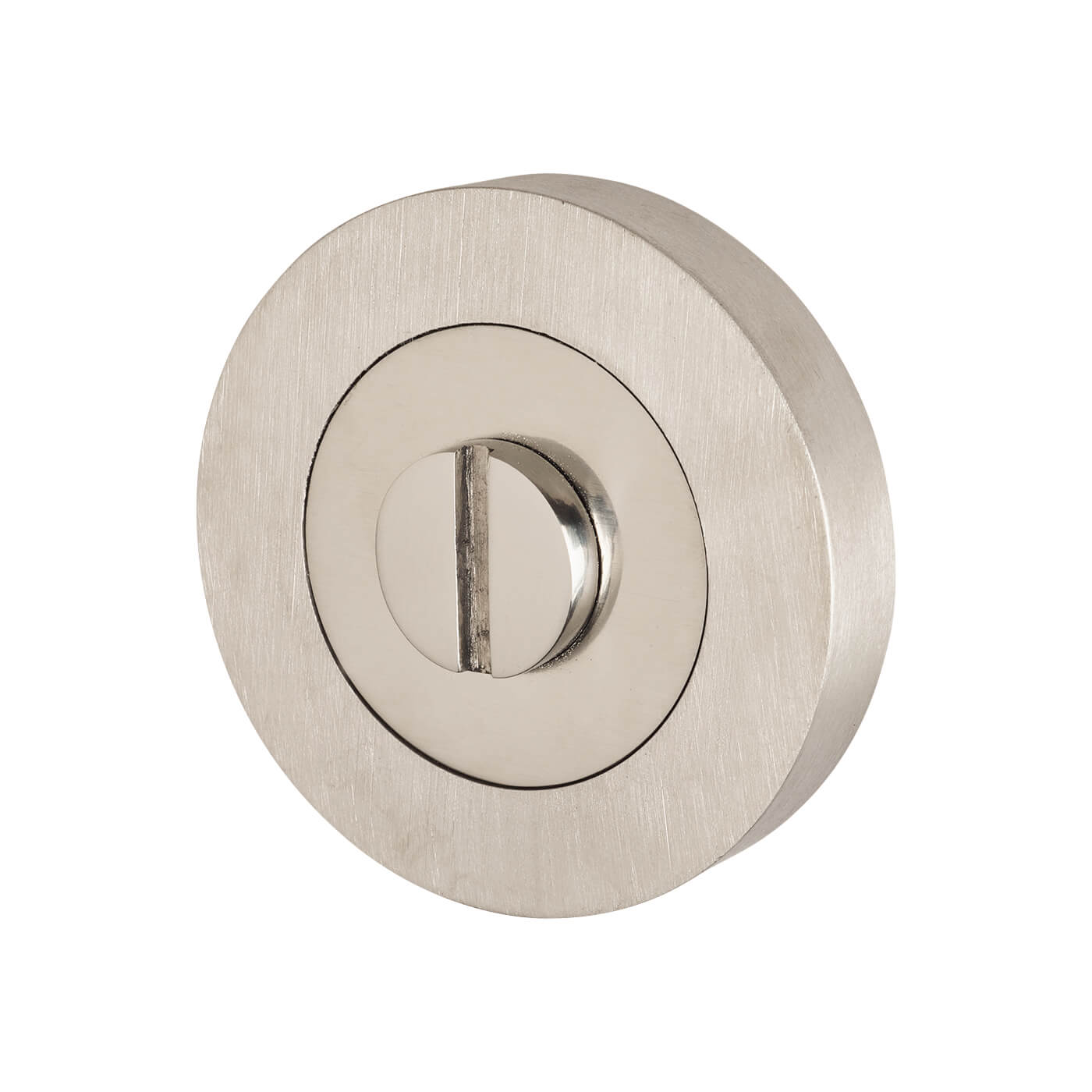 Duo Bathroom Turn & Release - 53mm Diameter - Satin/Polished Stainless Steel - view 4