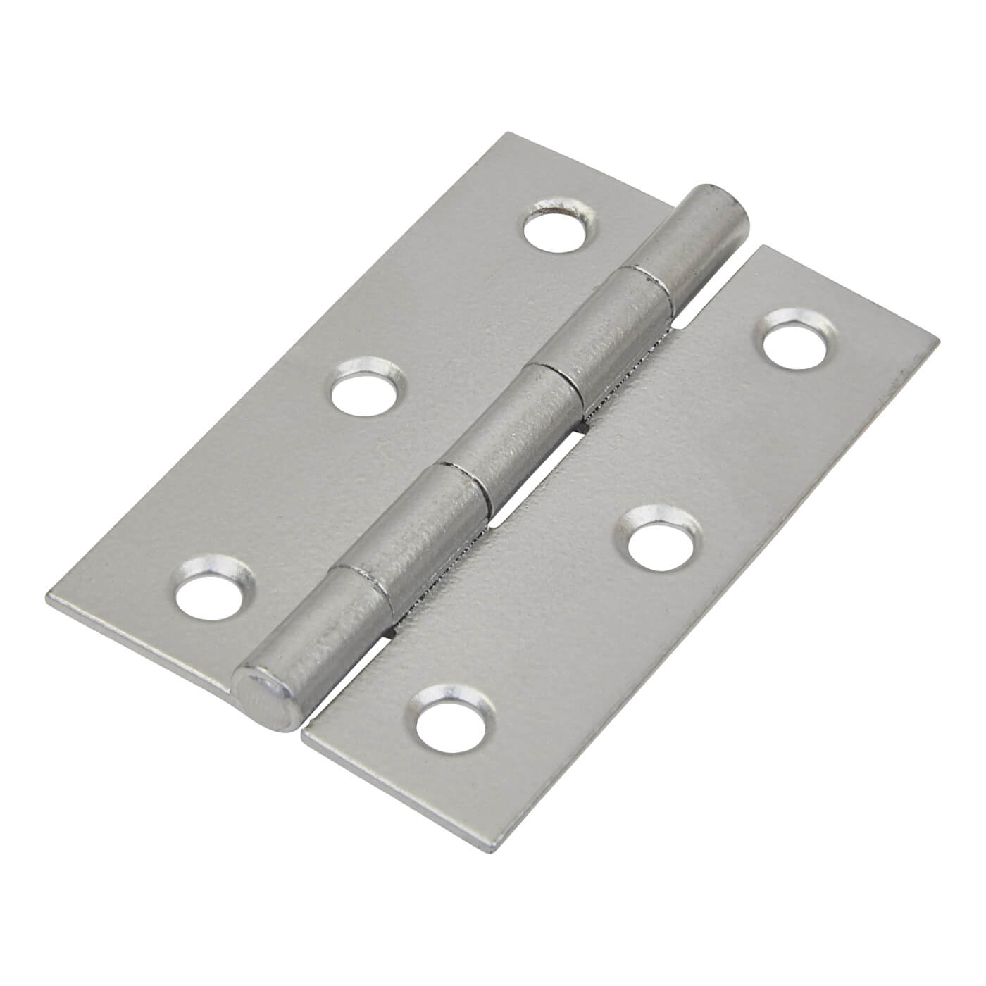 Steel Butt Door Hinge - 75 x 50mm - Durosil Silver Finish - view 2