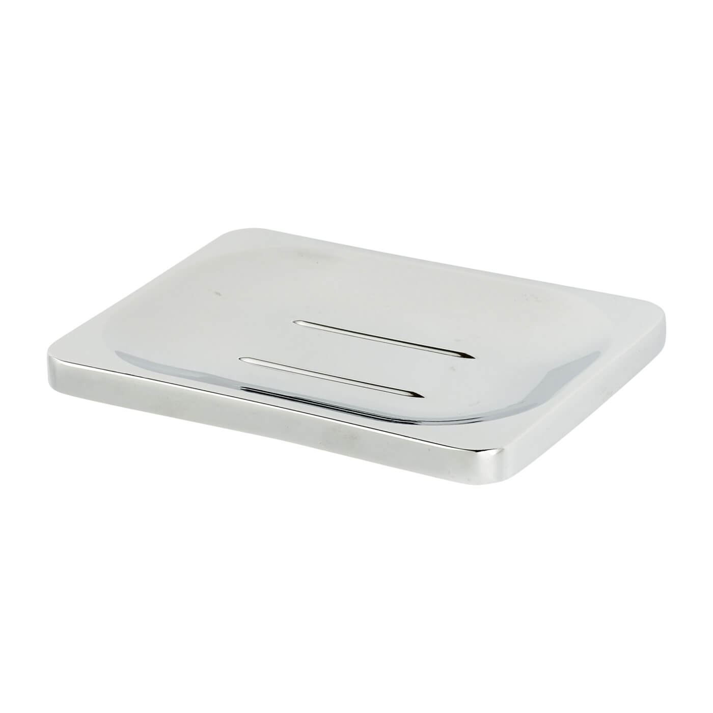 Sutton Soap Dish - 24 x 100 x 80mm - Polished Chrome - view 2