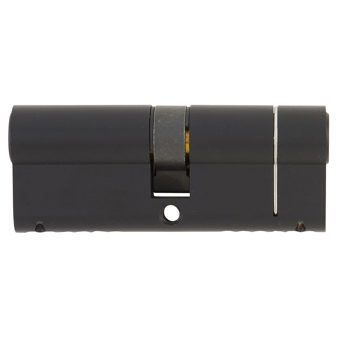 1 Star 6 Pin 80mm Euro Double Cylinder - 40 + 40mm - Matt Black - Keyed to Differ - view 2