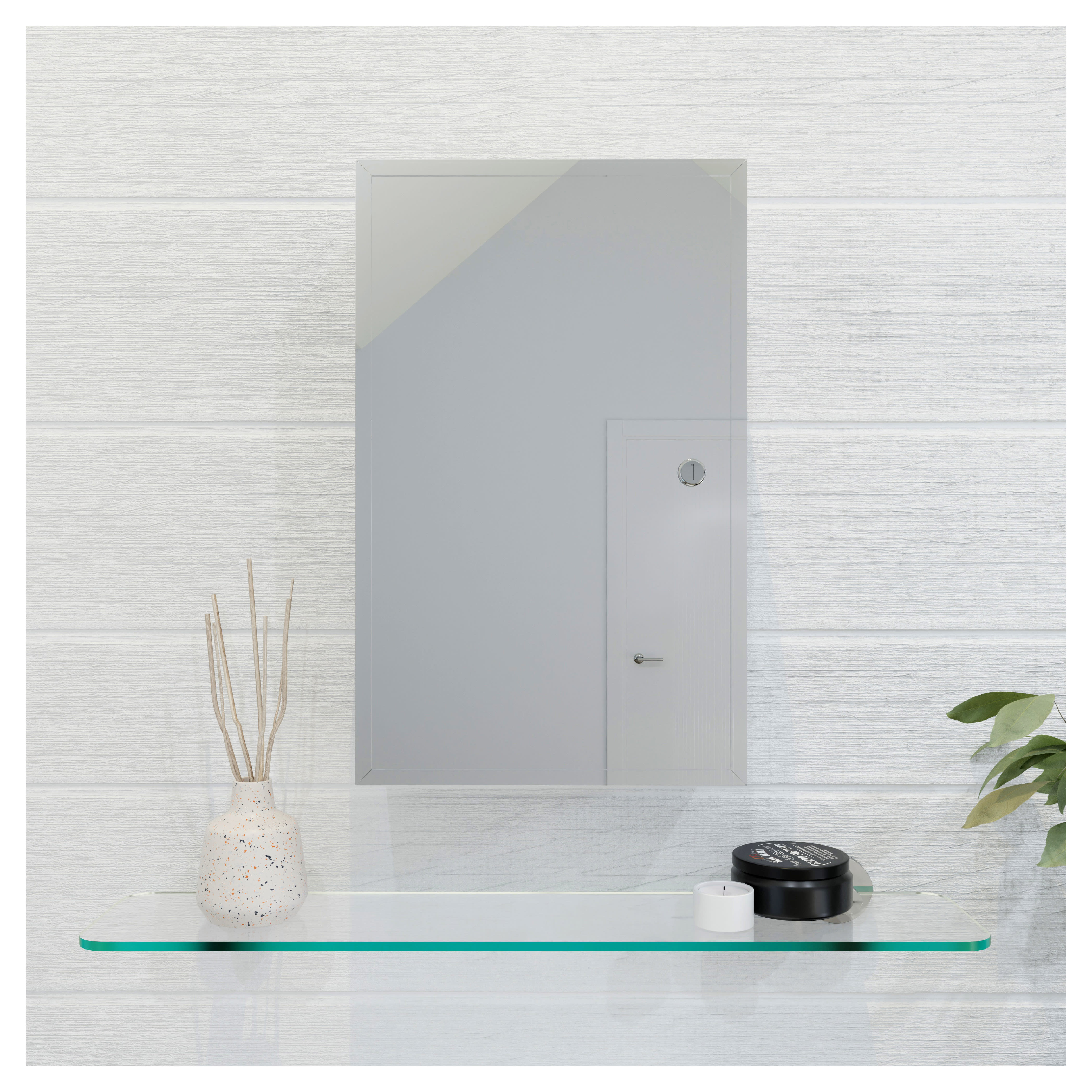 Trent Lockable Medicine Cabinet - 400 x 250 x 130mm - Stainless Steel - view 3