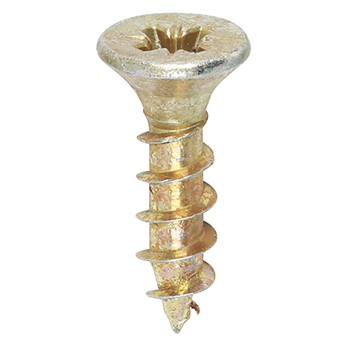 Solo Chippy Pozi Countersunk Wood Screws - 3.0 x 12mm - Yellow Zinc - Pack of 200 - view 3