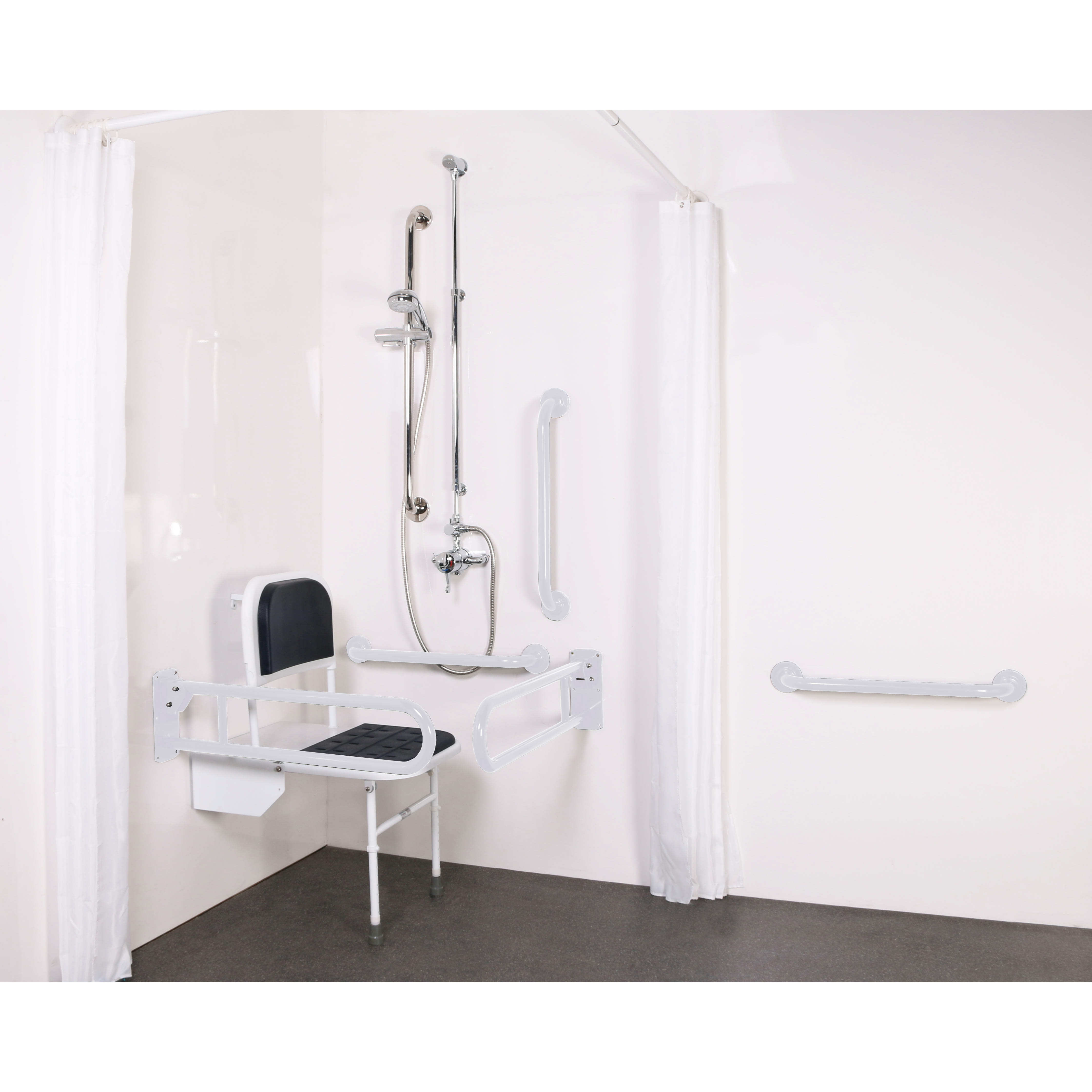 Doc M Shower Pack - Exposed Valve - White - view 2
