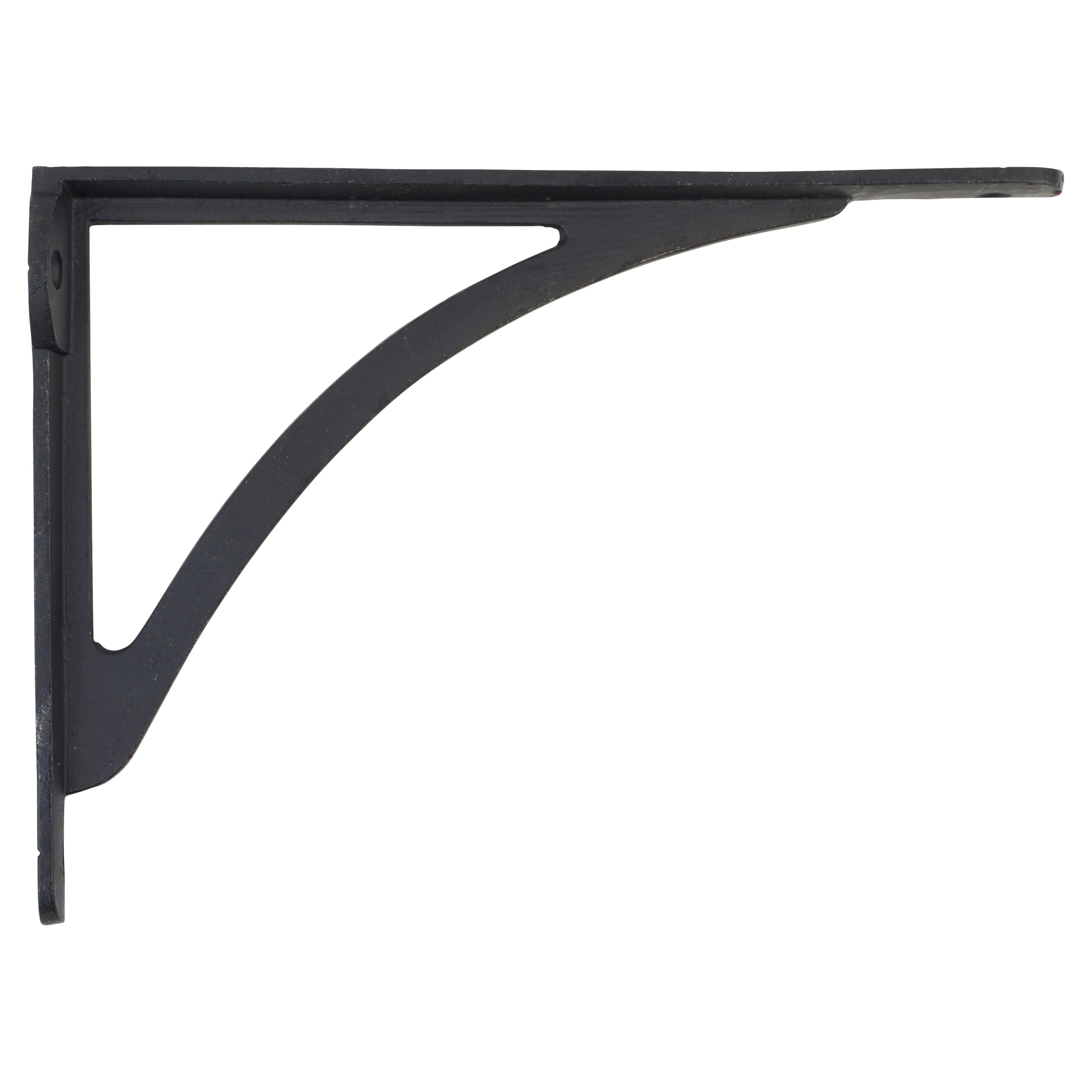 Curved Shelf Bracket - 249 x 174mm - Black Beeswax - view 2