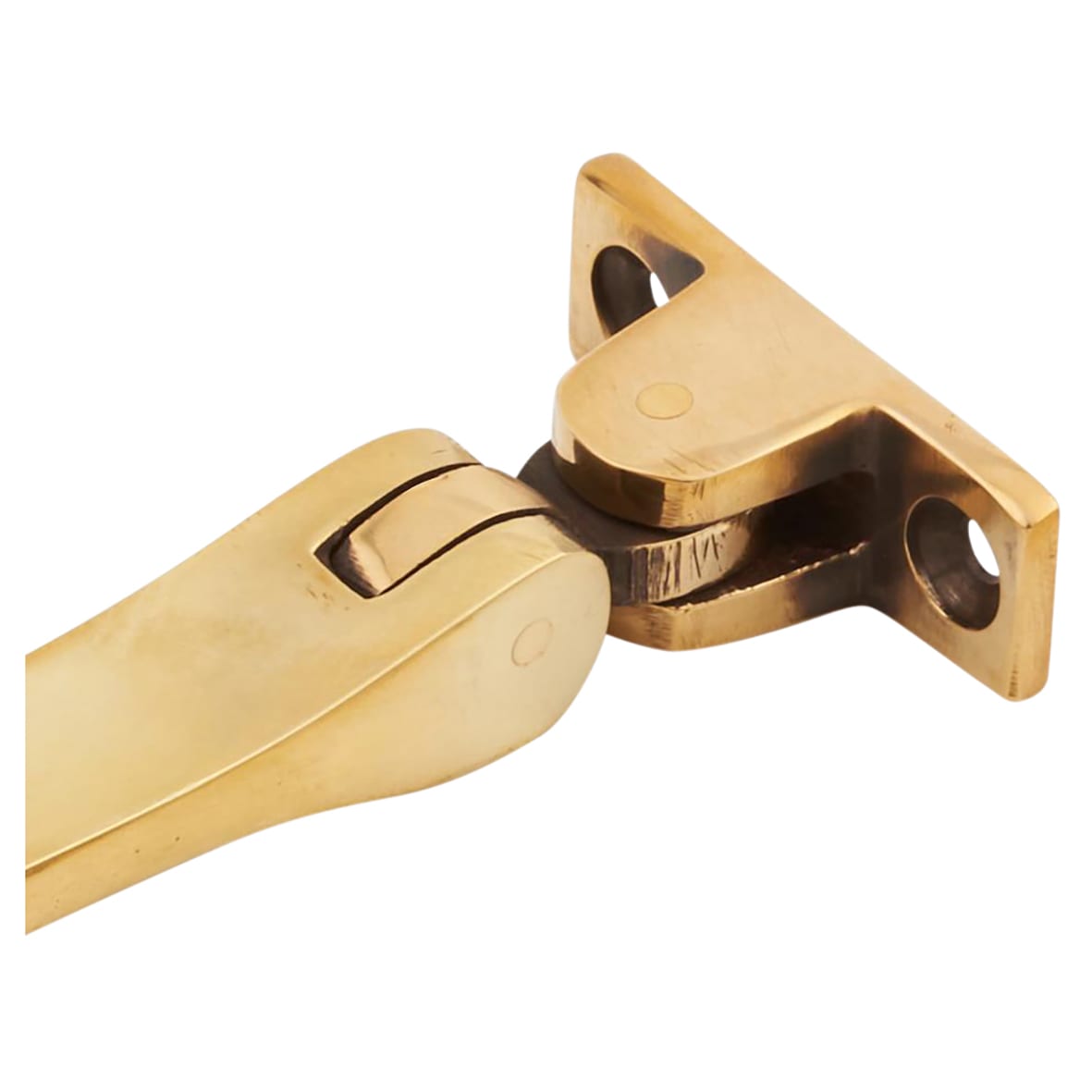 Newbury Casement Window Stay - 10"/250mm Length - Aged Brass - view 5