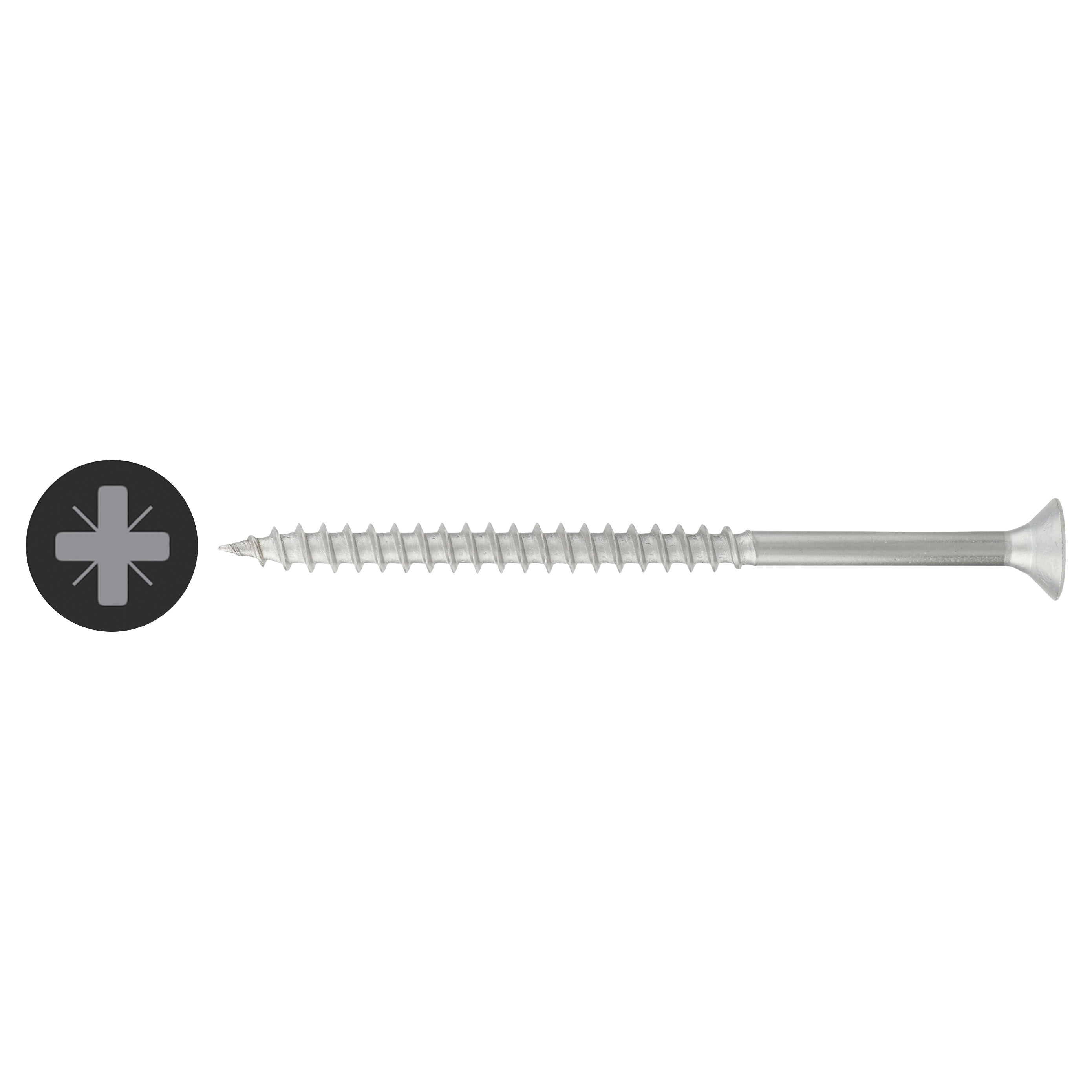R2 Retinox Pozi Countersunk Wood Screws - 5.0 x 80mm - A2 Stainless Steel - Pack of 200 - view 2