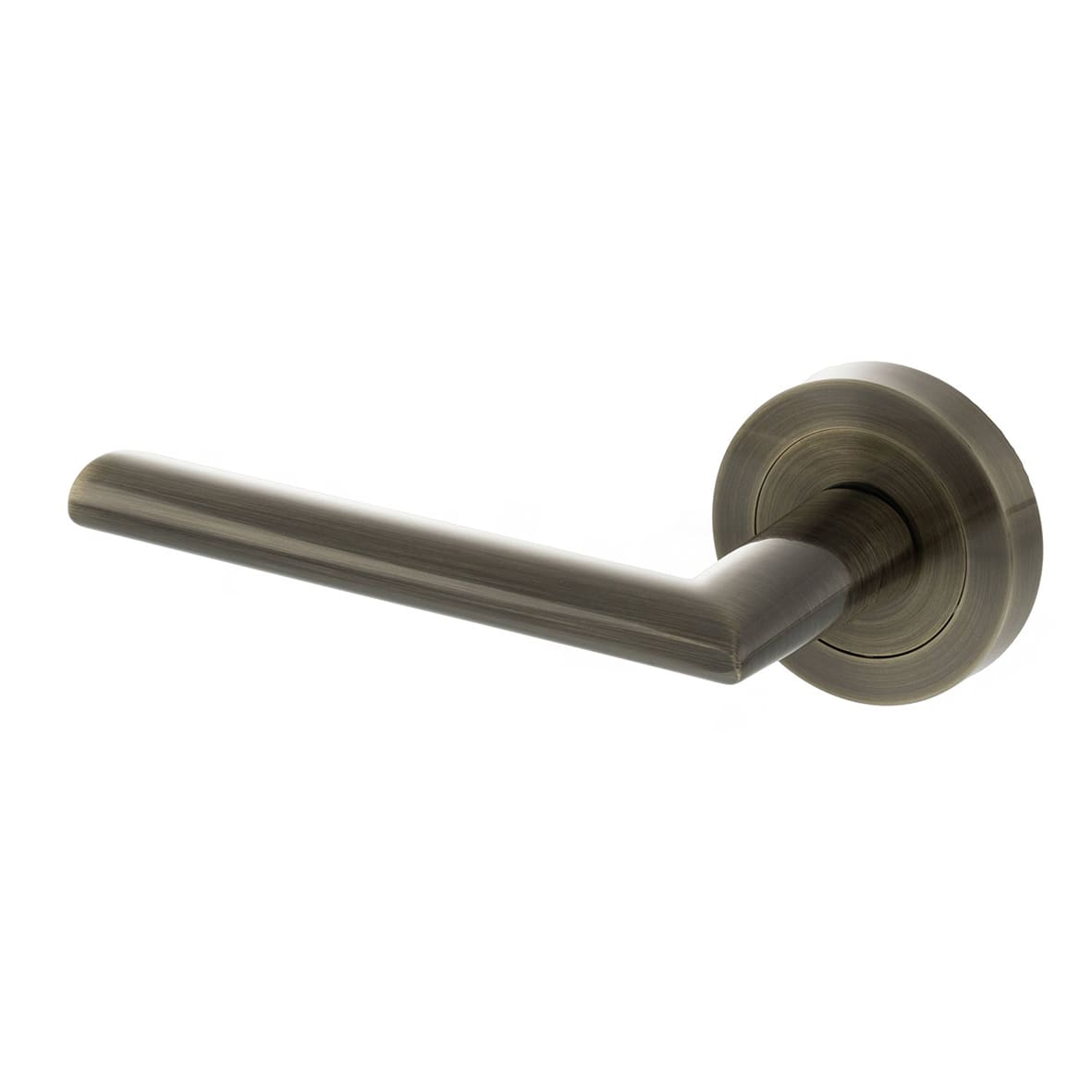 Status Alabama Door Handle on Rose - Antique Brass - view 4