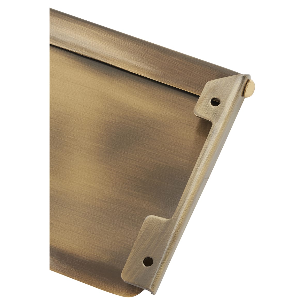 Letter Tidy - 280 x 80mm - Antique Brass - view 2