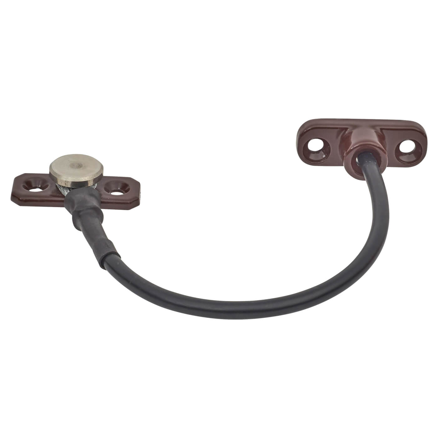 Perma Permanent Fixed Cable Window Restrictor - Brown - view 2