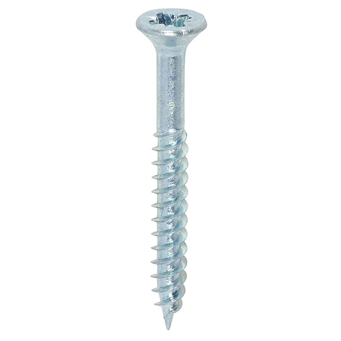 Twin Threaded Pozi Countersunk Wood Screws - 6 x 1 1/4" - Zinc Plated - Pack of 200 - view 3