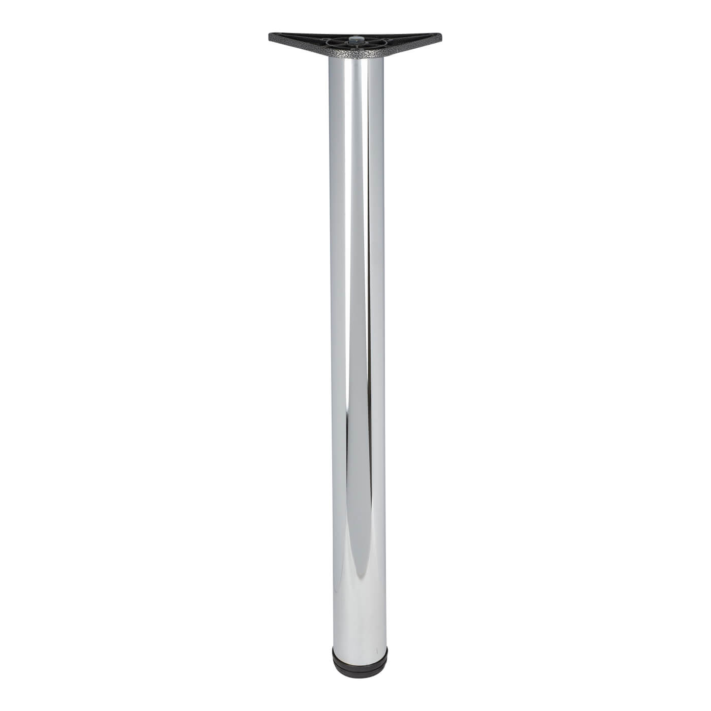 Adjustable Worktop Support Breakfast Bar Table Leg - 60 x 710-735mm - Polished Chrome - Pack of 4 - view 2