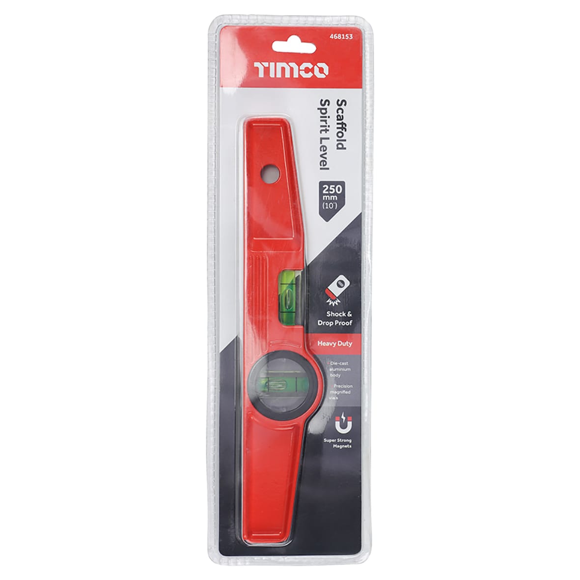 Scaffold Spirit Level - Magnetic - 9.8"/ 250mm - Steel - view 2