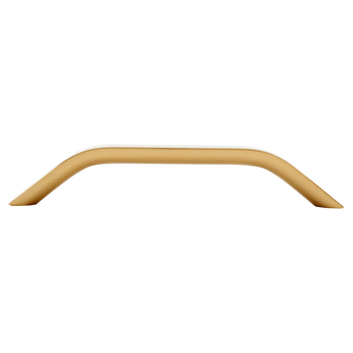 Leo Bow Cabinet Pull Handle - 160mm Centres - Satin Brass - view 2