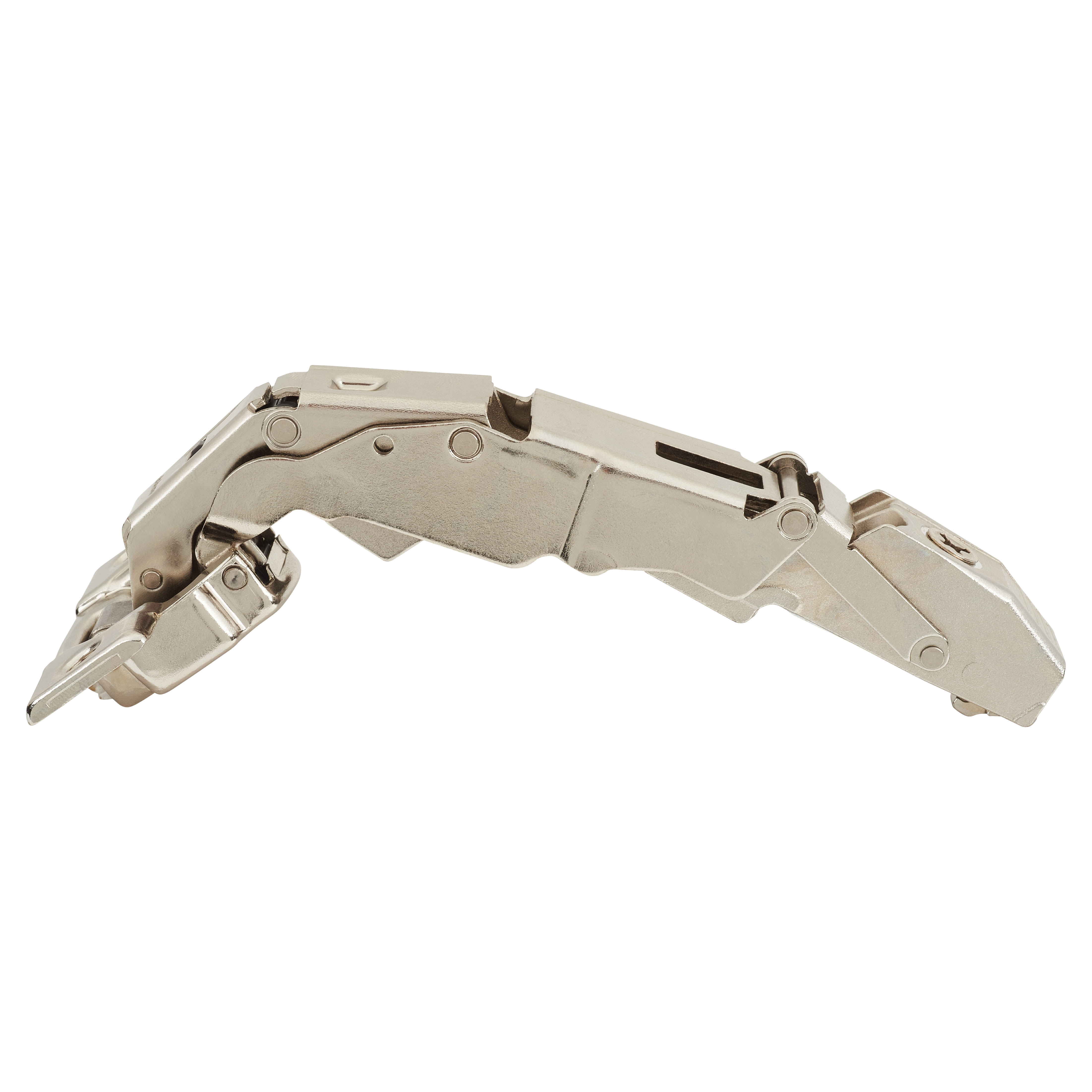 CLIP Top Zero Protrusion Soft Close Cabinet Hinge - 155° - Sprung - Overlay - Zinc Plate- Pair - view 4
