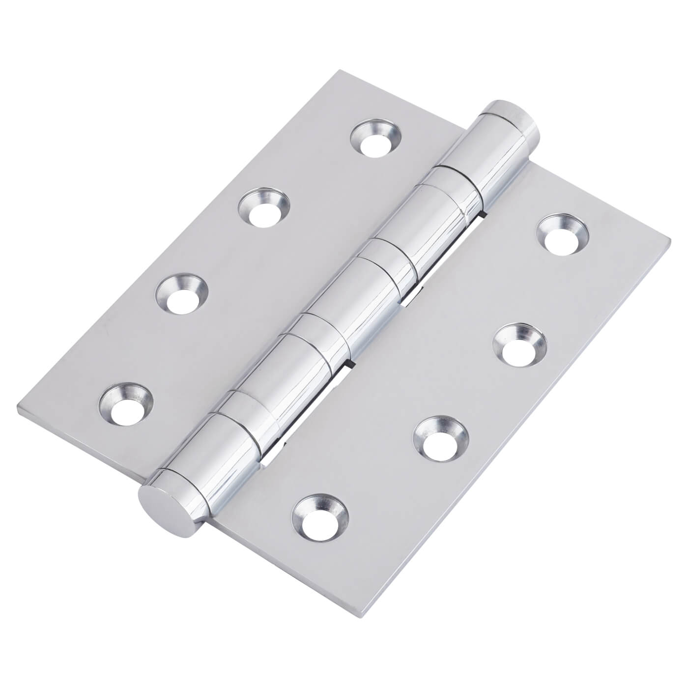 Performance Ball Bearing Butt Door Hinge - 100 x 75 x 3mm - Polished Chrome - Pair - view 2