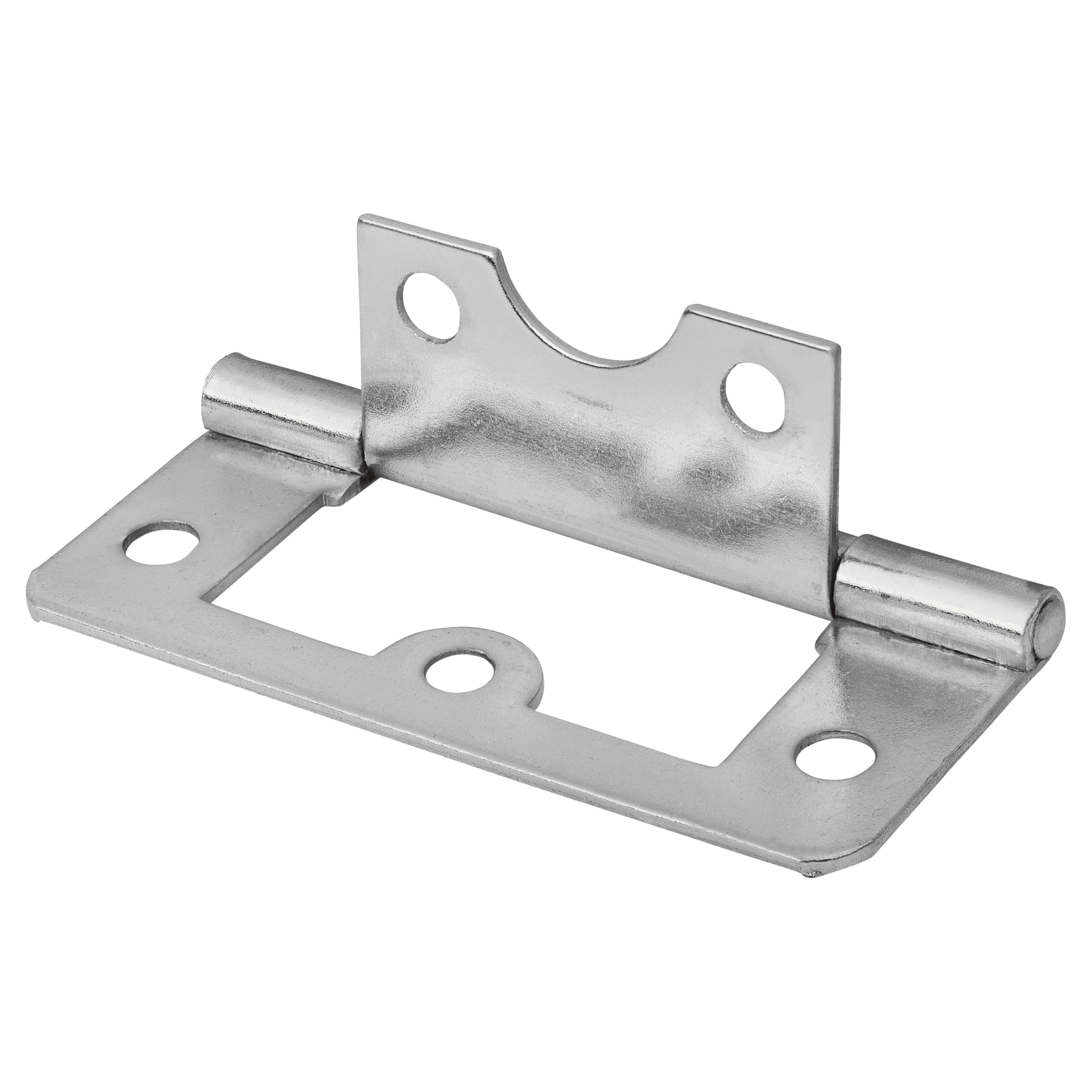 Flush Cabinet Hinge - 60 x 38 x 1mm - Zinc Plated - Pack of 10 Pairs - view 3