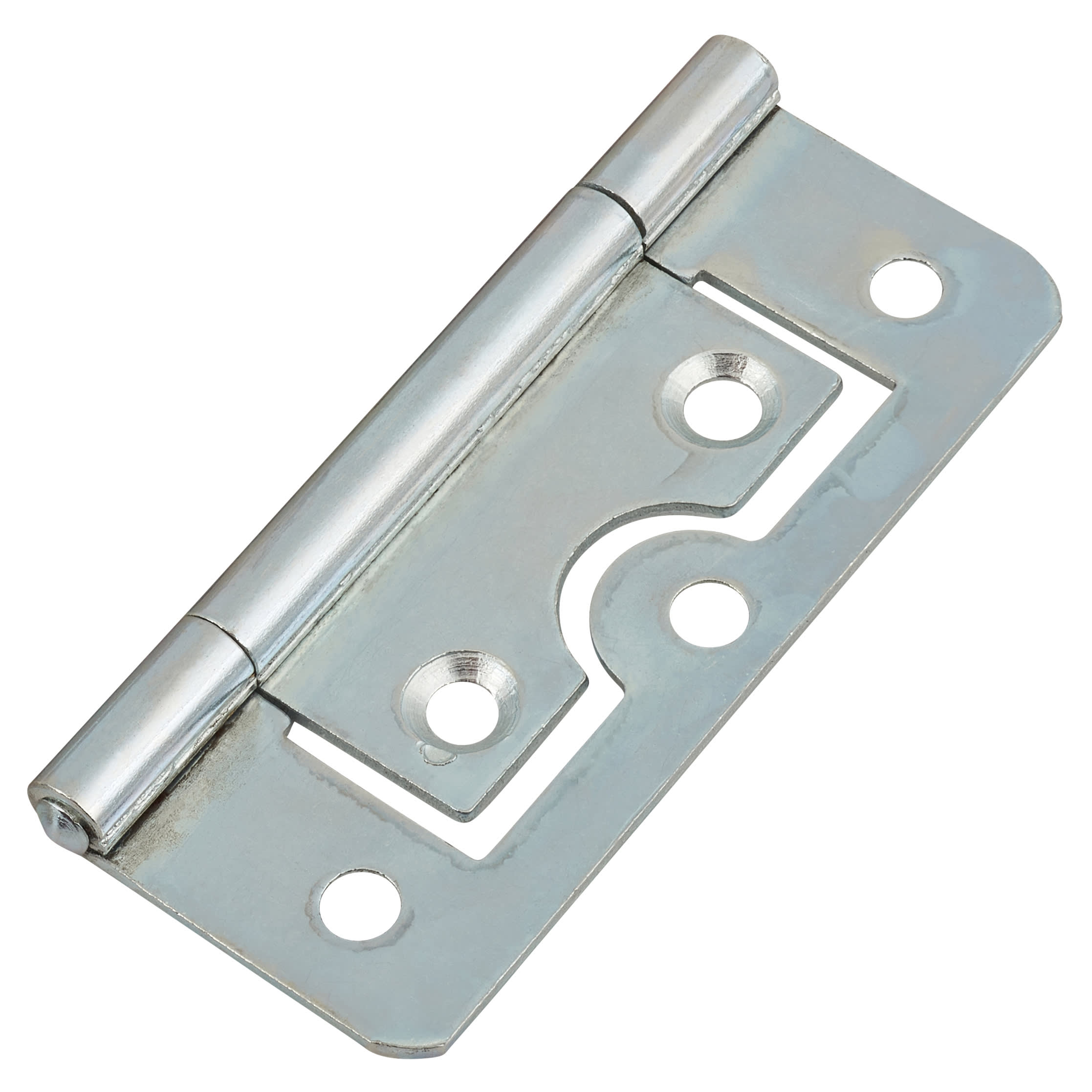 Flush Cabinet Hinge - 60 x 38 x 1mm - Zinc Plated - Pack of 10 Pairs - view 4