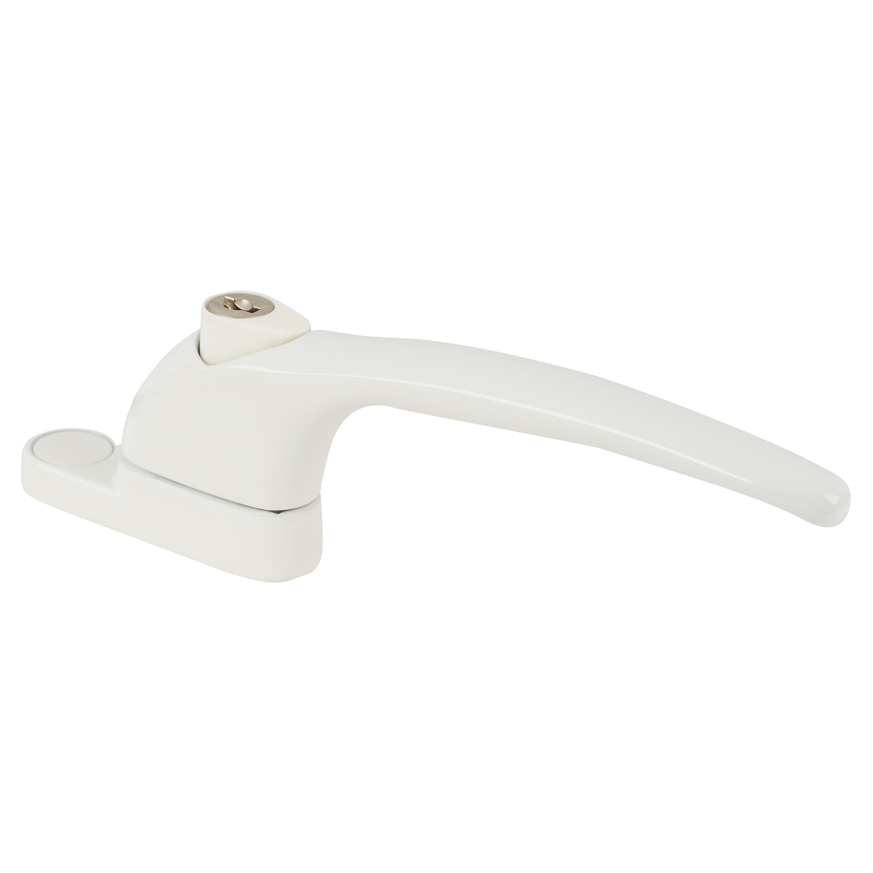 uPVC Inline Espagnolette Locking Multipoint Window Handle - Dual - White - view 2