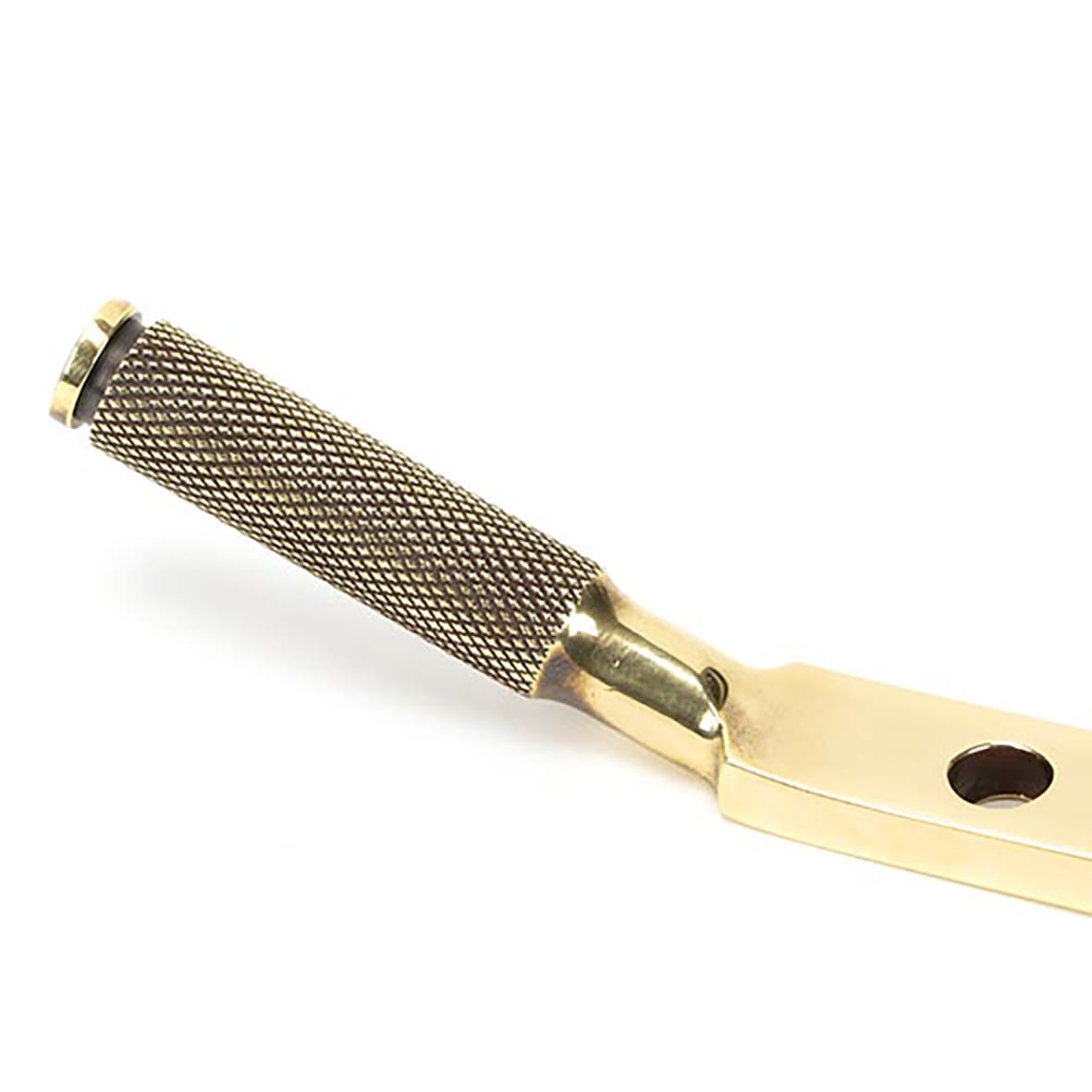 Brompton Knurled Casement Window Stay - 10"/250mm Length - Aged Brass - view 2
