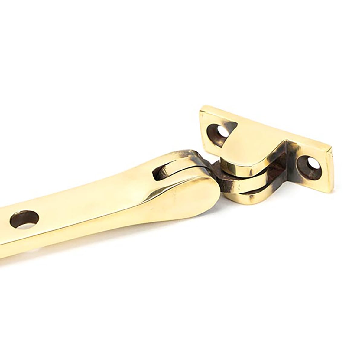 Brompton Knurled Casement Window Stay - 10"/250mm Length - Aged Brass - view 3