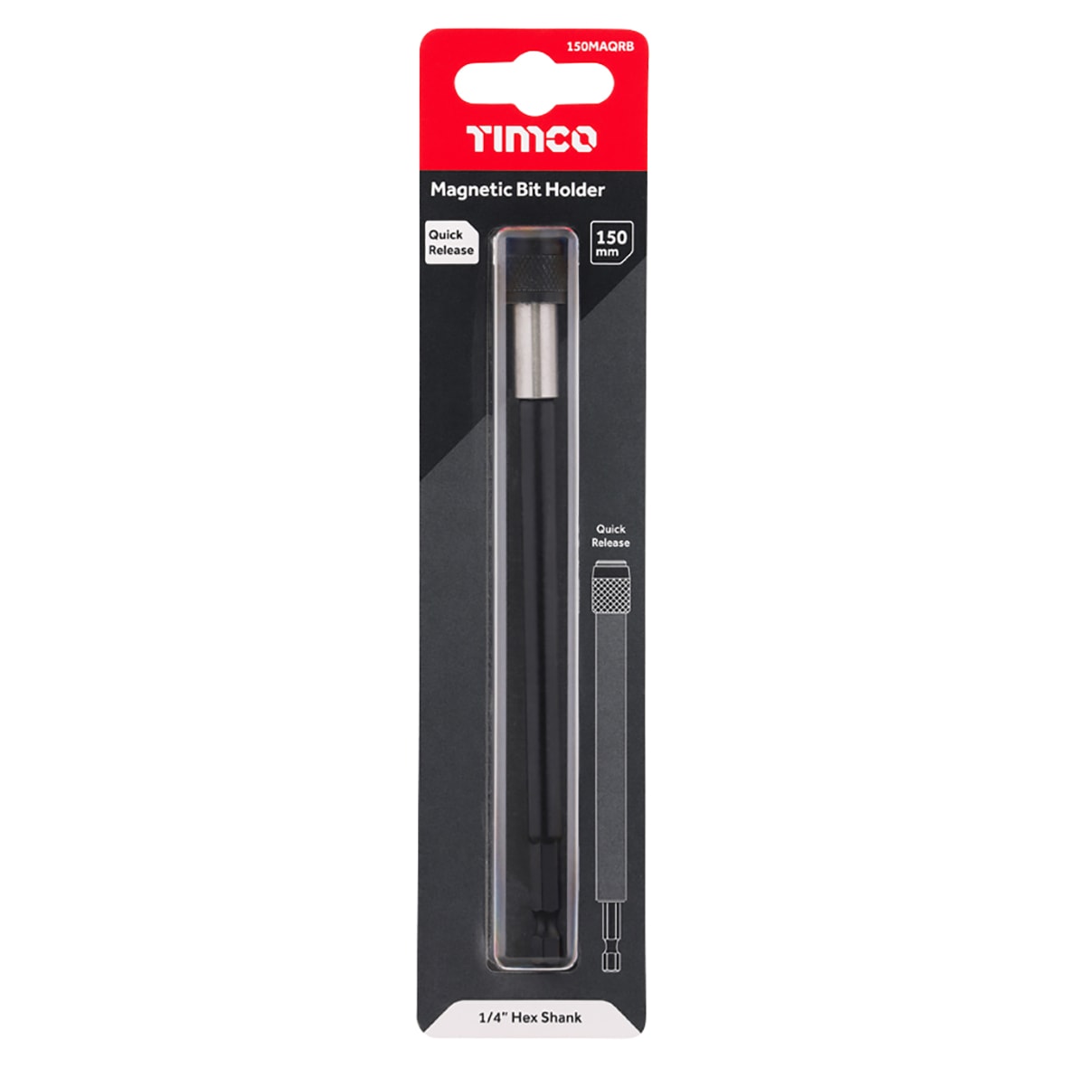 Quick Release Magnetic Driver Bit Holder - 150mm Length - view 3