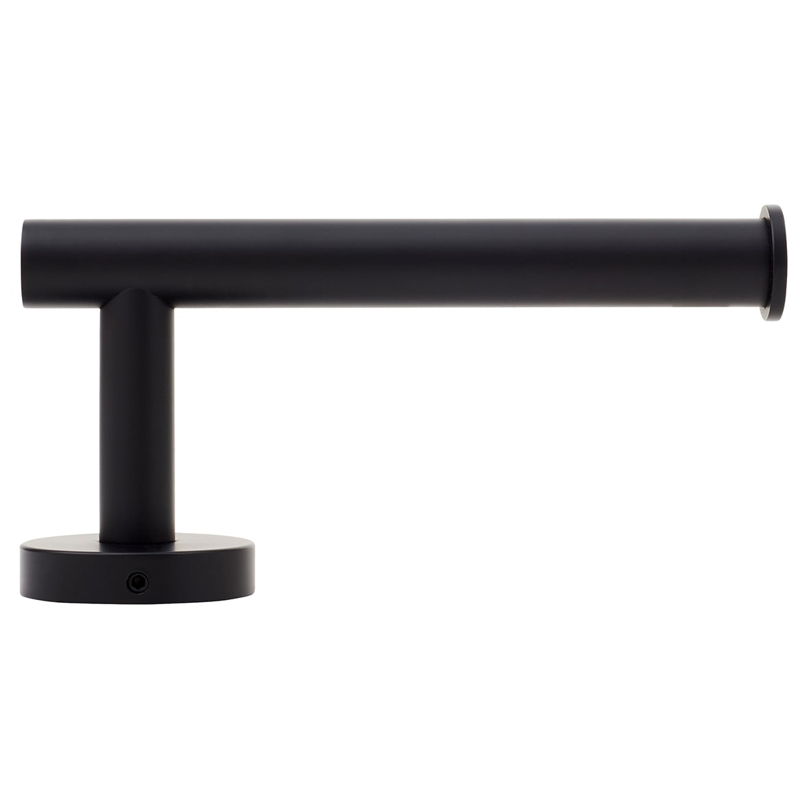 Essential Round Toilet Roll Holder - 163 x 80 x 50mm - Matt Black - view 2