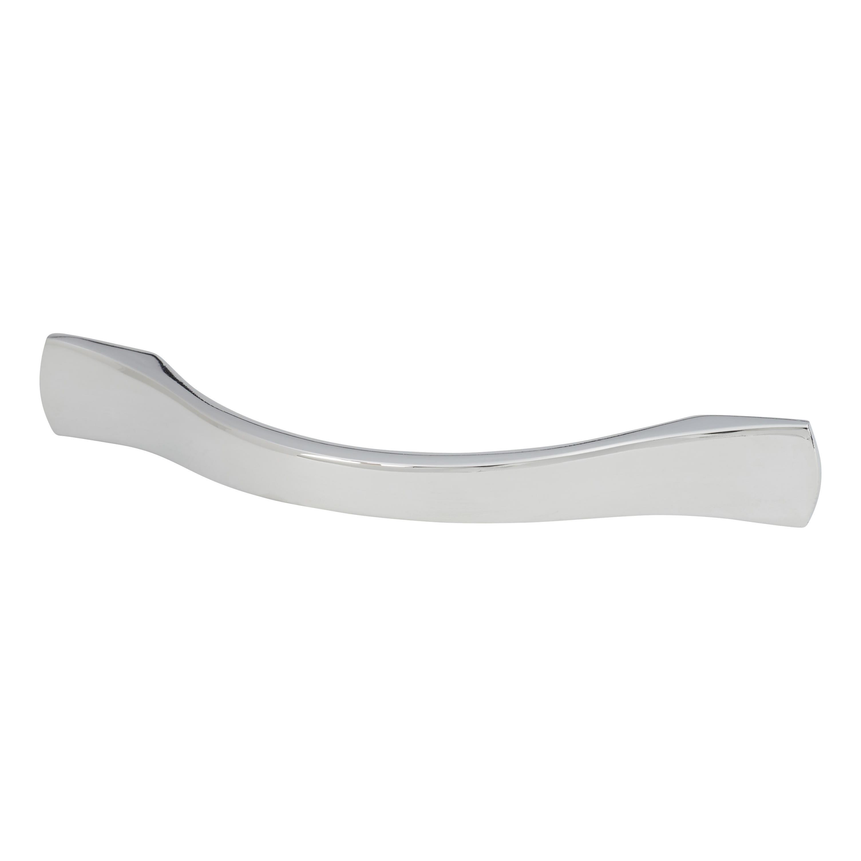 Wave Bow Cabinet Pull Handle - 96mm Centres - Polished Chrome - view 2