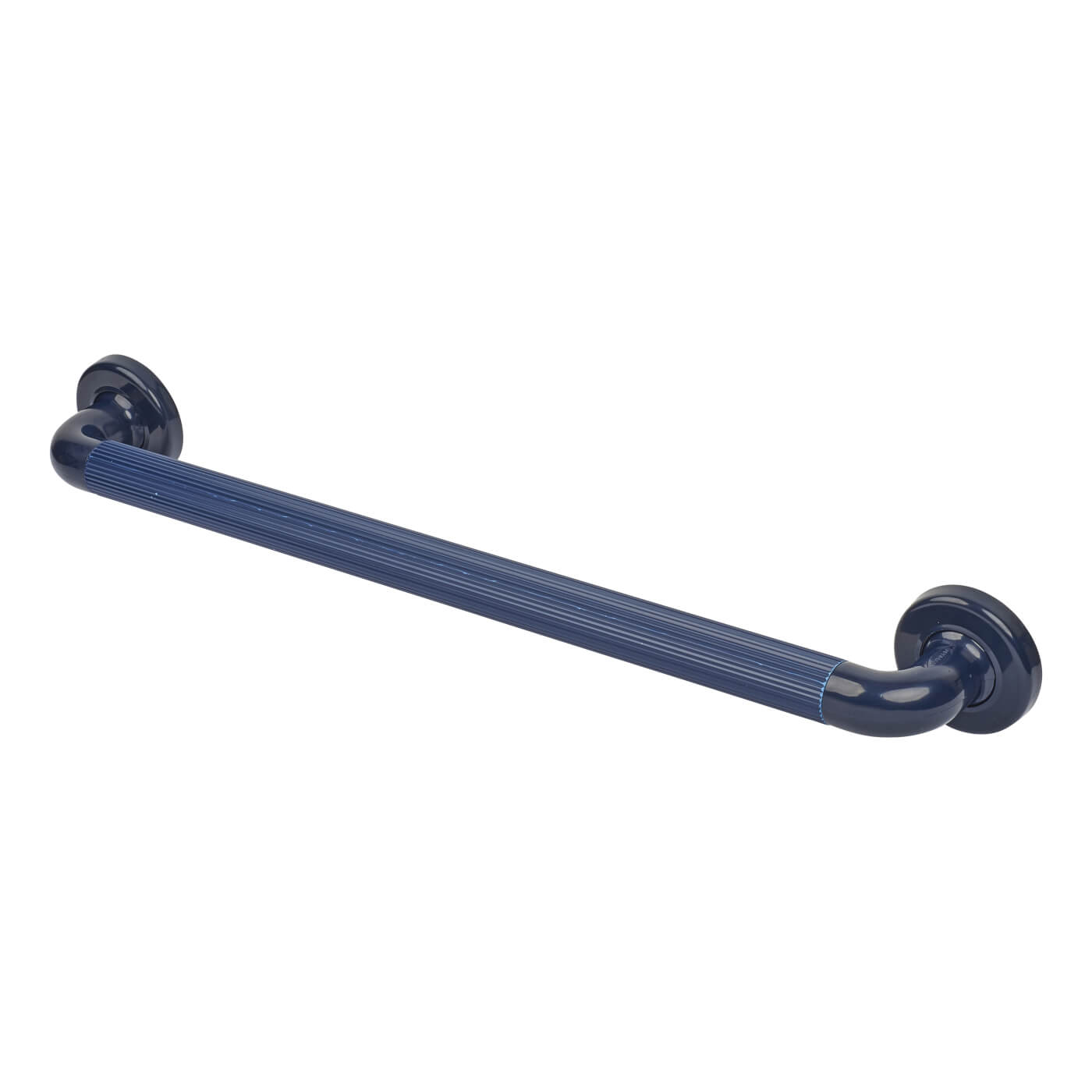 36mm Plastic Fluted Grab Rail - 610mm Length - Dark Blue - view 2