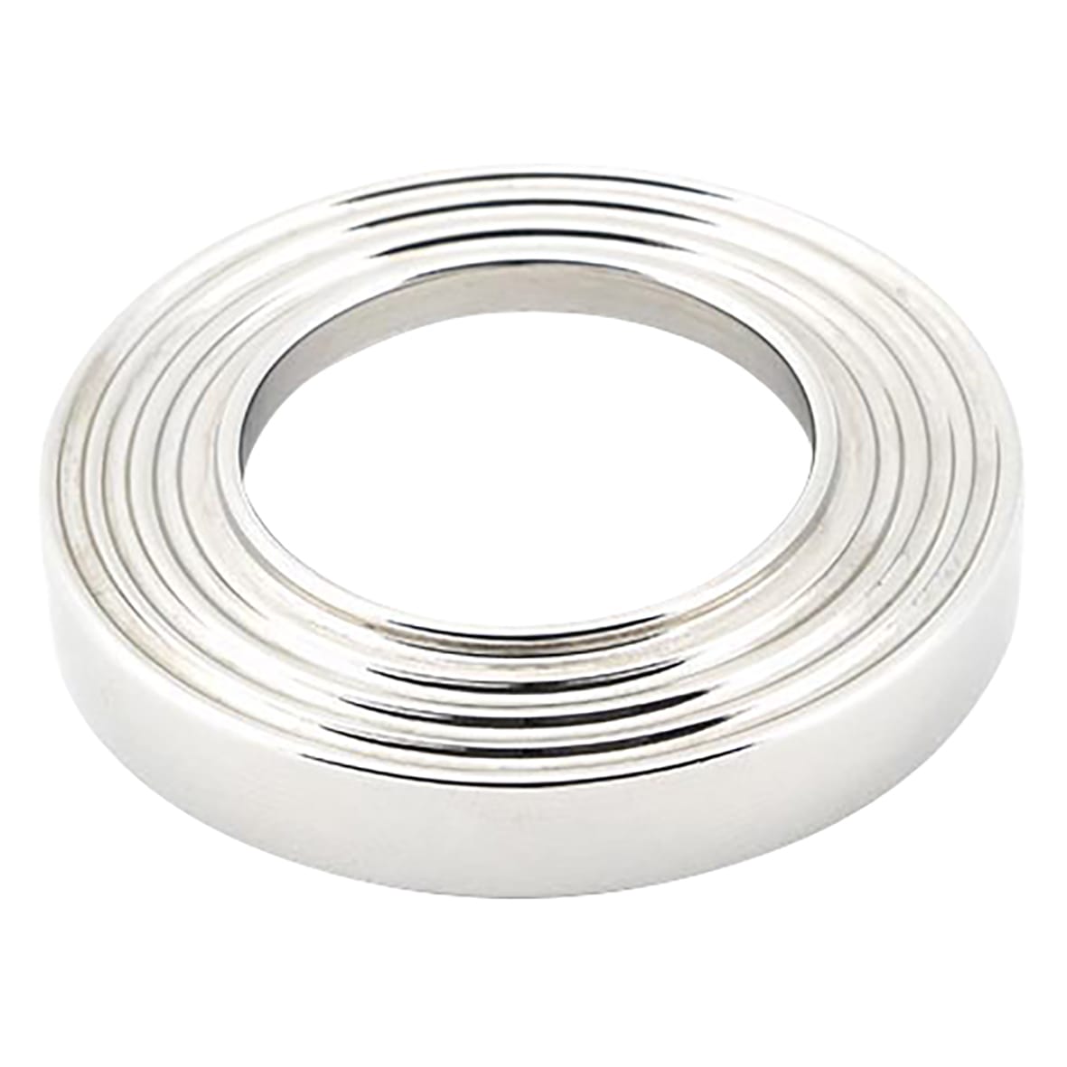 Polished Chrome Door Handles on Round Beehive Rose - Newbury Range - view 3