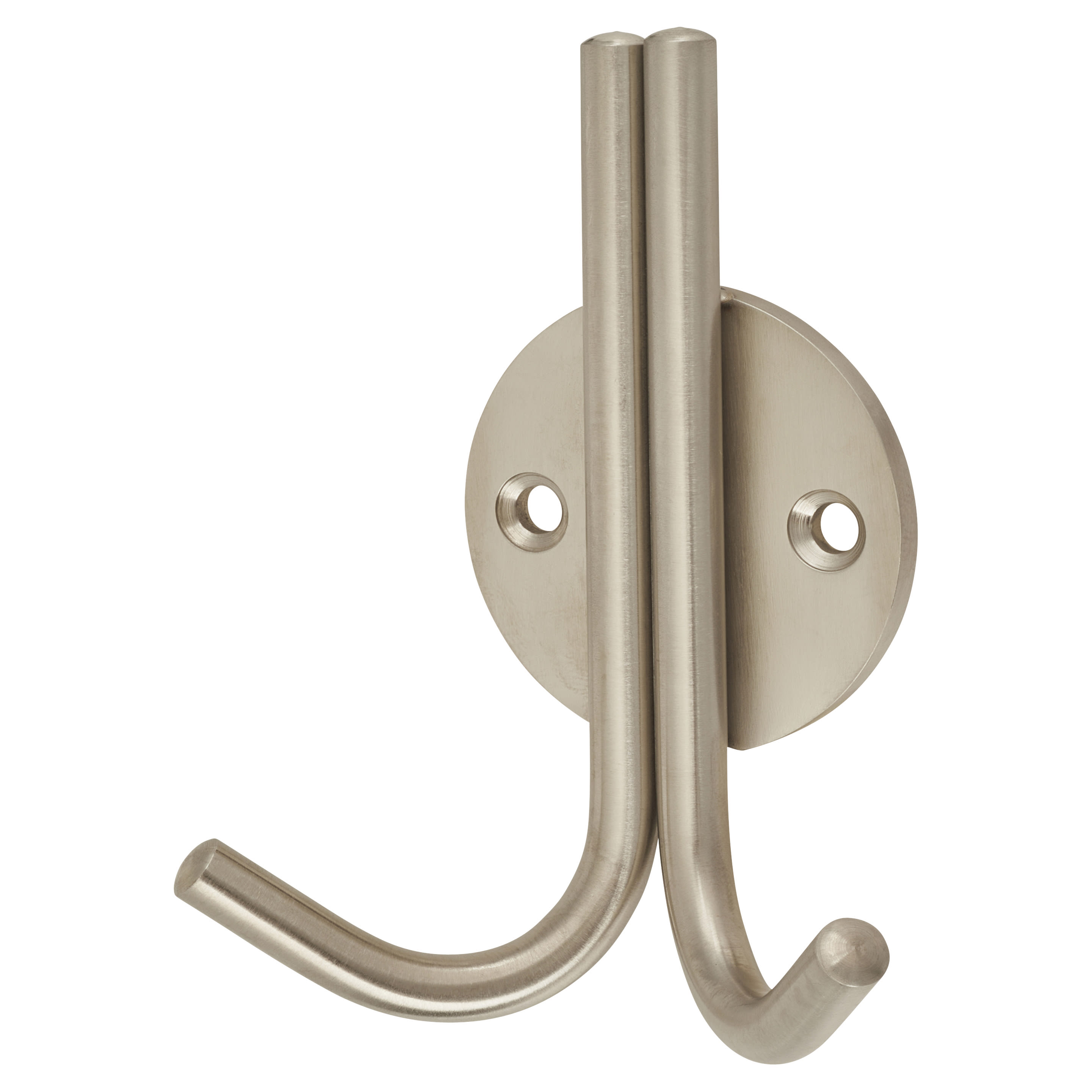 Double Coat Hook - 100 x 47mm - Satin Stainless Steel - view 2