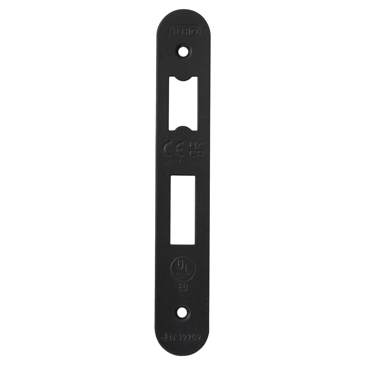 Architectural Bolt Through Euro Profile Sashlock - 65mm Case - 44mm Backset - Radius - Matt Black - view 4