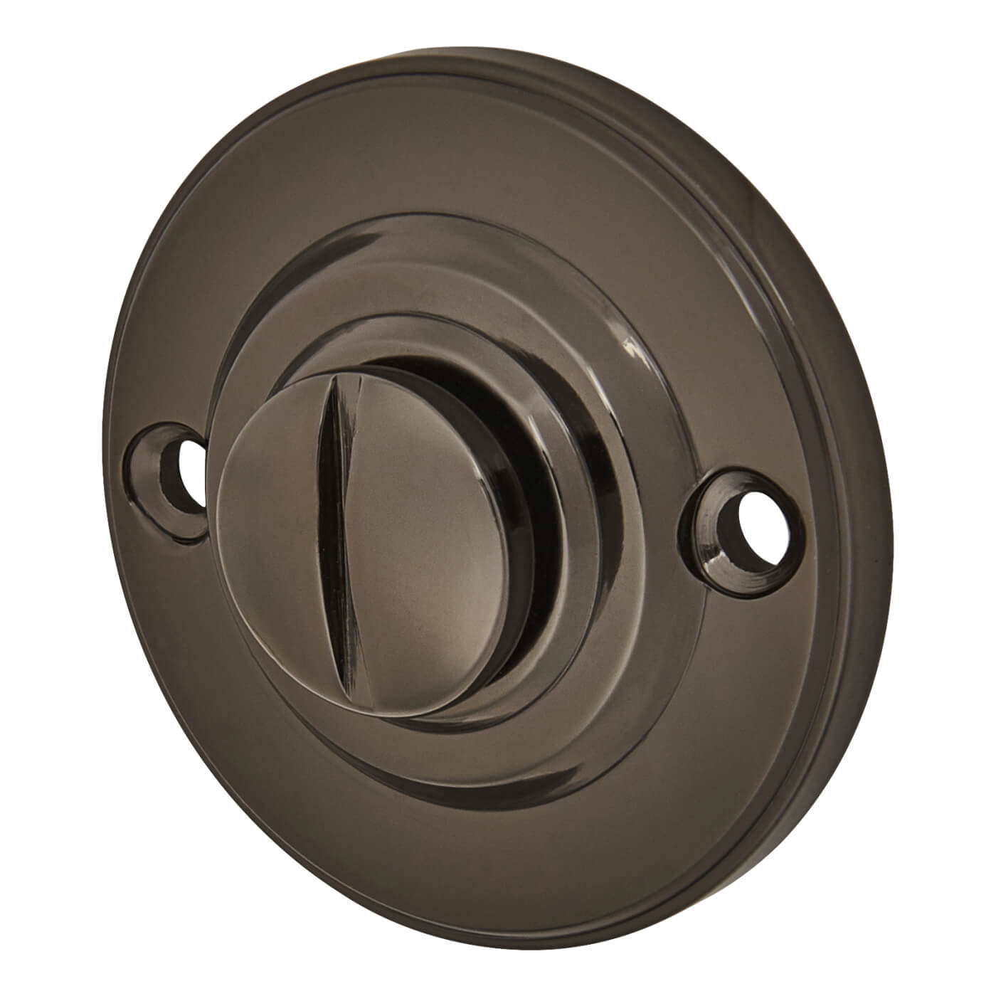 Bathroom Turn & Release - 40mm Diameter - Black Nickel - view 3