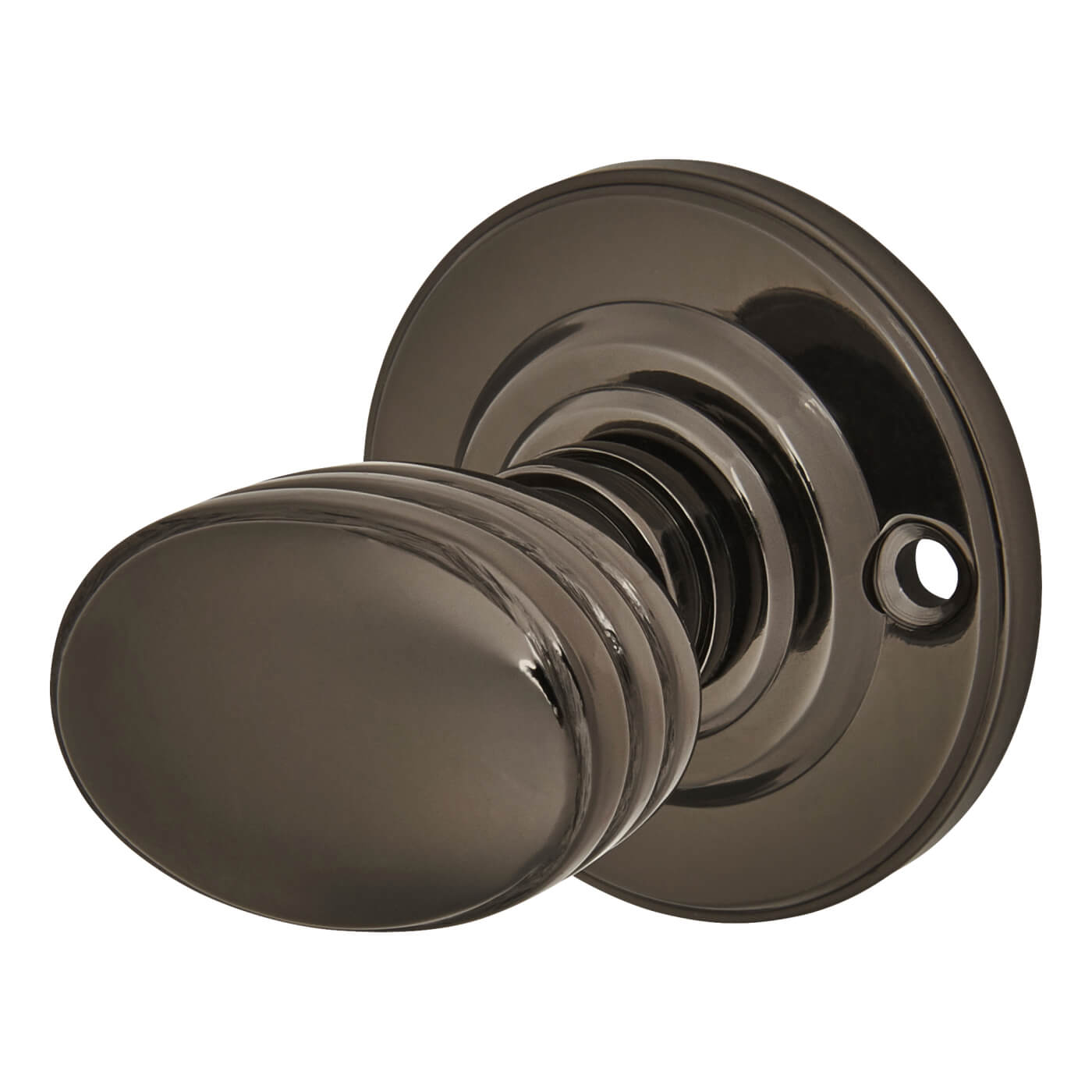 Bathroom Turn & Release - 40mm Diameter - Black Nickel - view 4