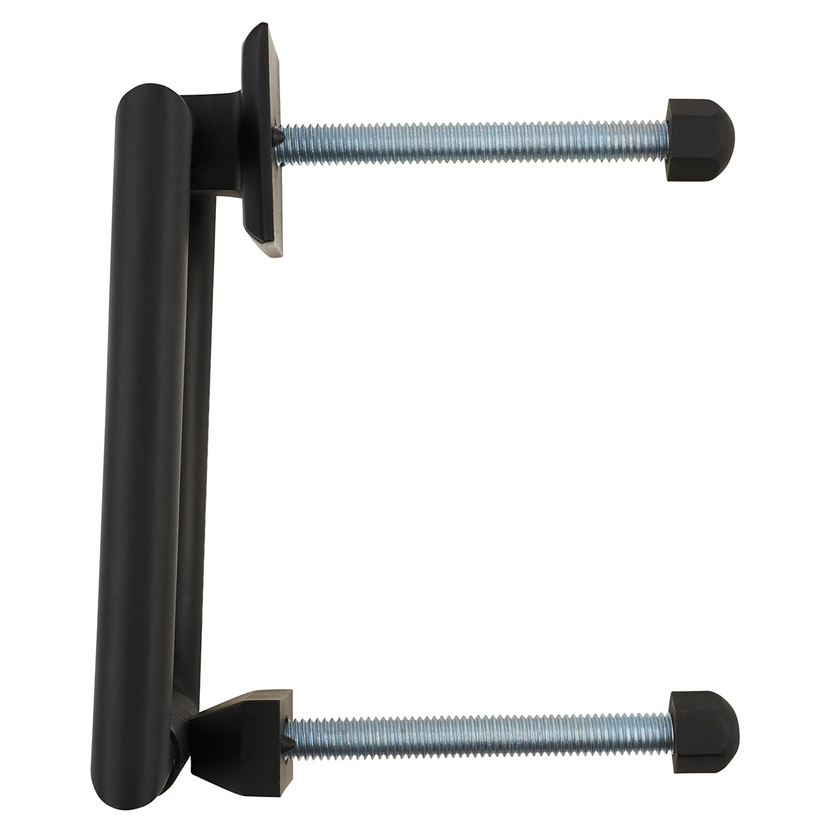 Rectangular Knurled Door Knocker - Matt Black - 145 x 100mm - view 2