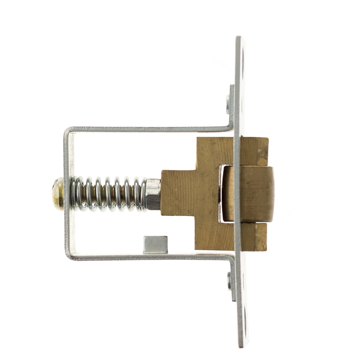 Heavy Duty Adjustable Roller Catch - 22 x 76mm Faceplate - Satin Brass - view 2