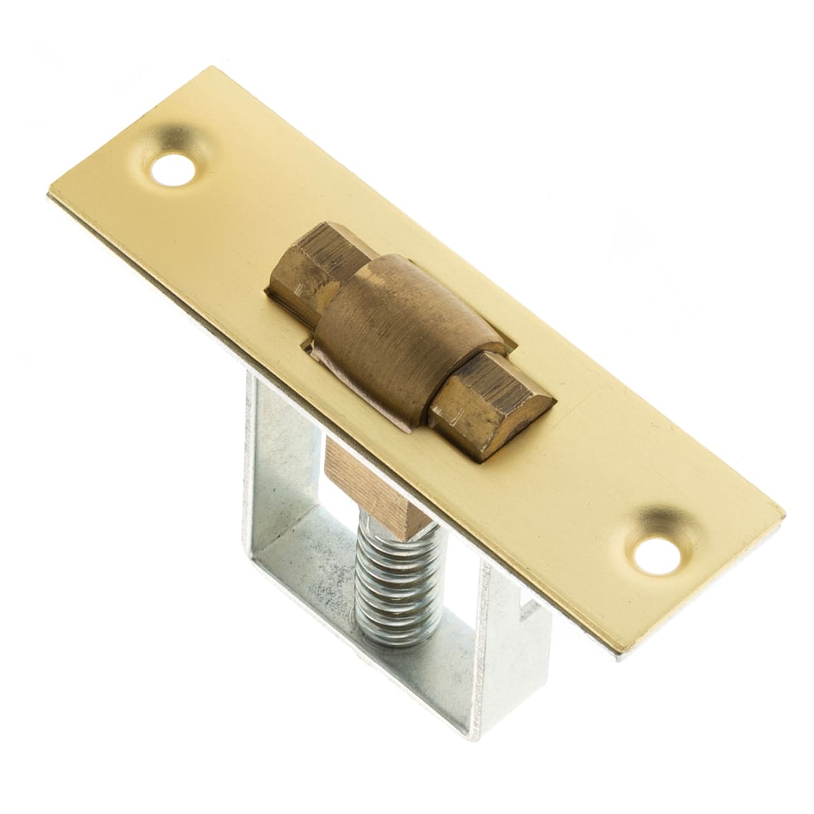 Heavy Duty Adjustable Roller Catch - 22 x 76mm Faceplate - Satin Brass - view 3