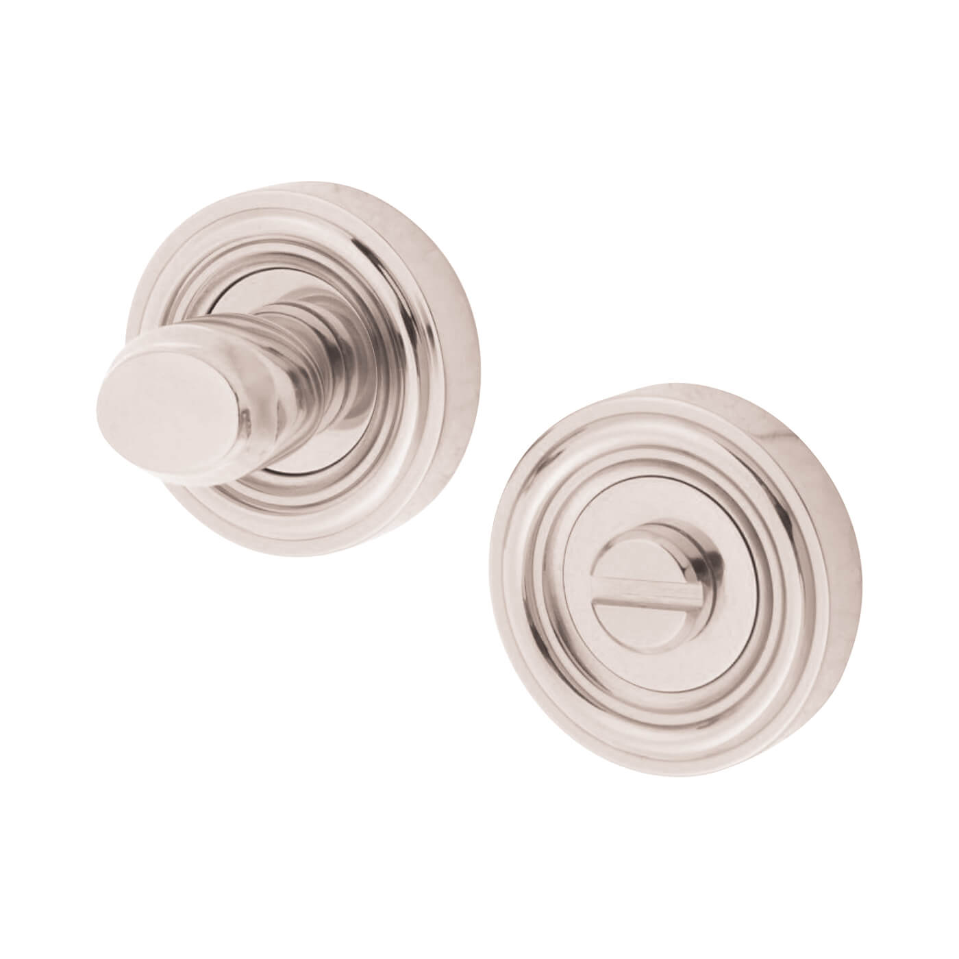Parisian Bathroom Turn & Release - 40mm Diameter - Polished Nickel - view 2