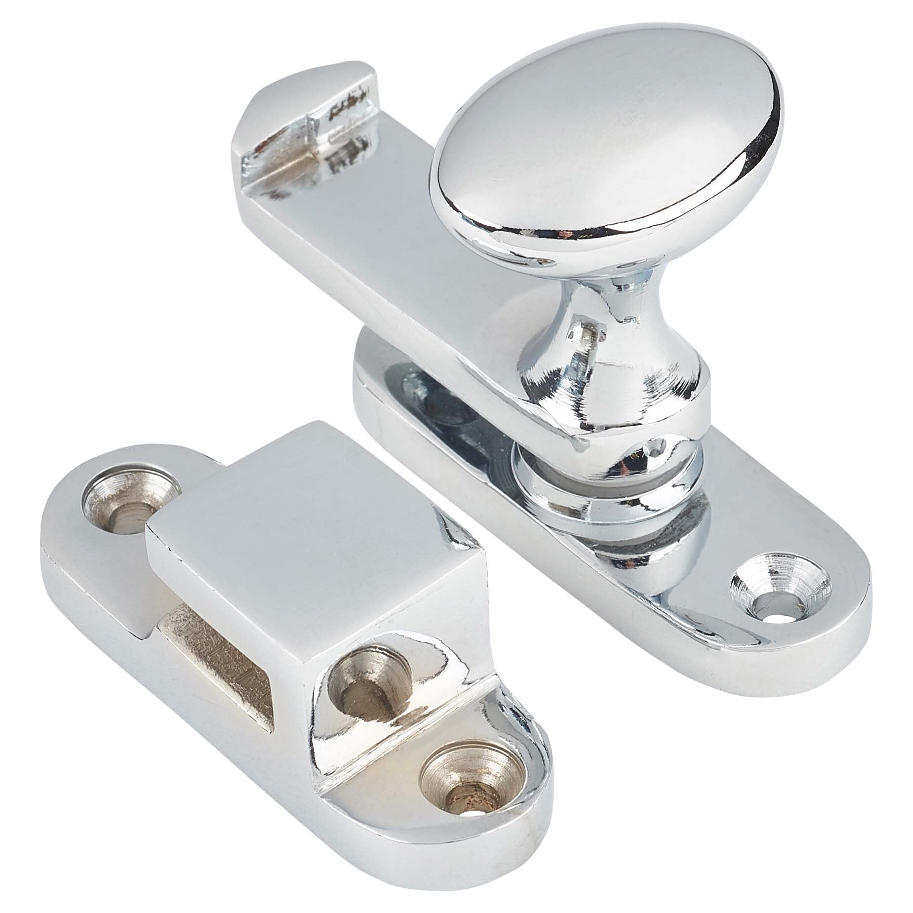 Throw Over Latch - 67 x 18 x 43mm - Polished Chrome - view 4