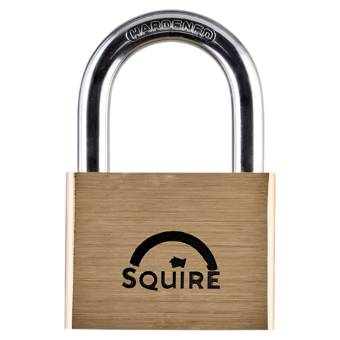 Lion Open Shackle Padlock - 60mm Body - 35.5 x 33.5mm Shackle - Brass - view 2